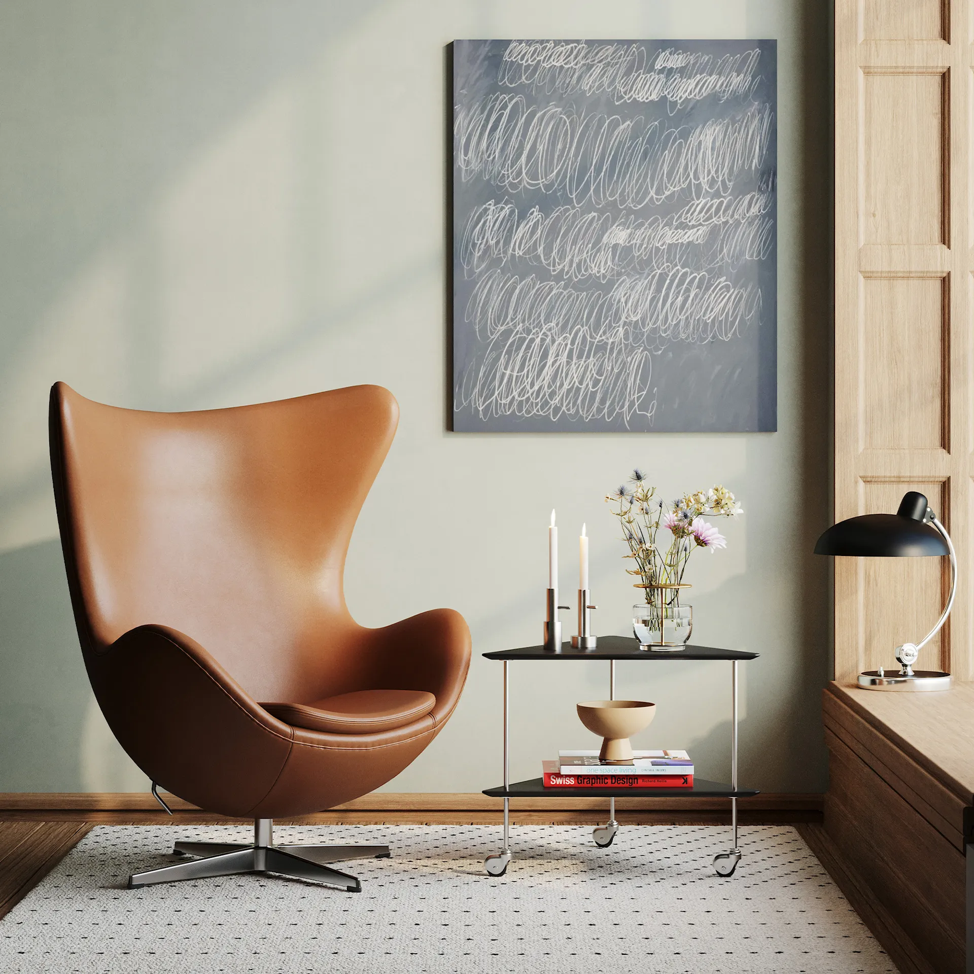 AJ serveringsvogn - Fritz Hansen - Arne Jacobsen - NO GA