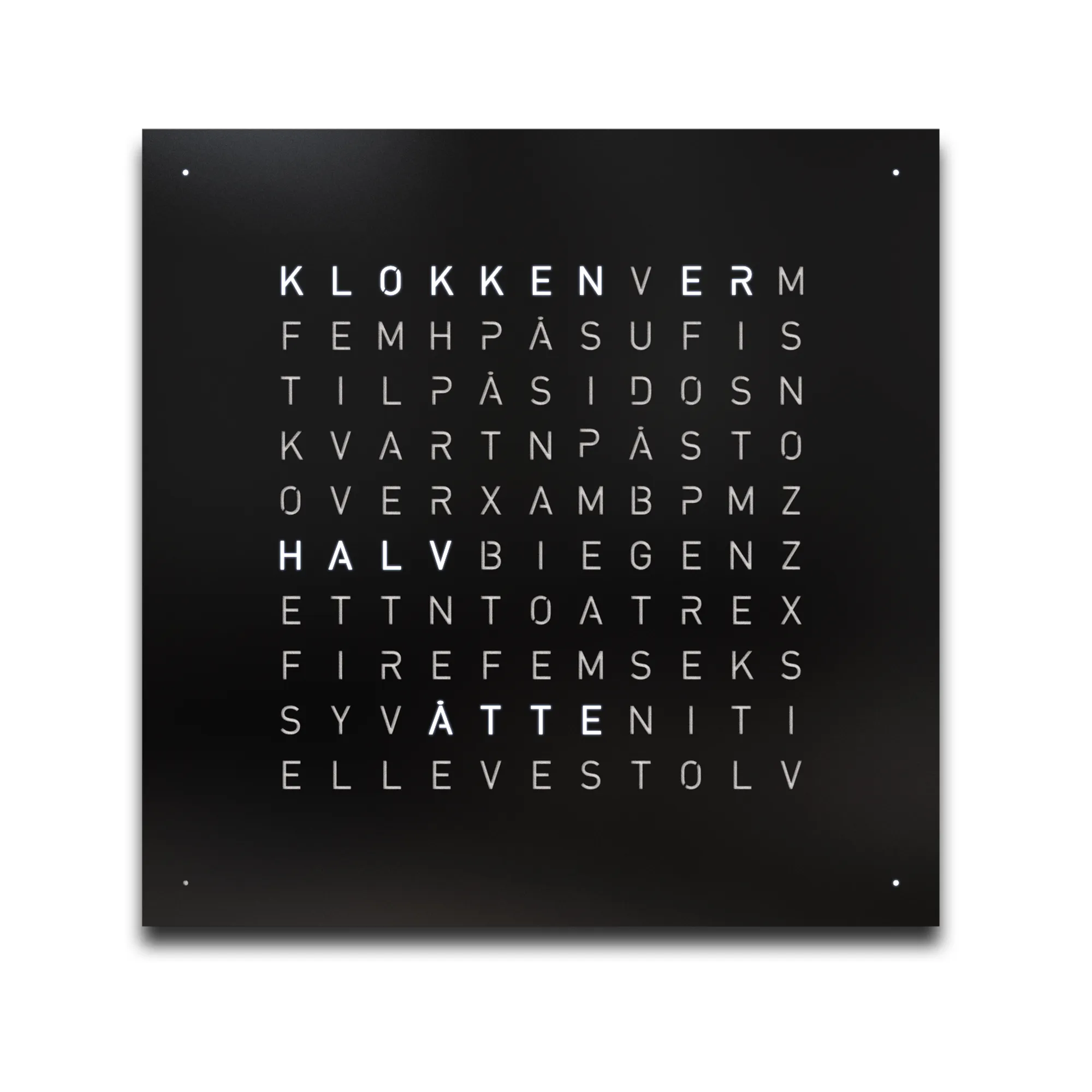 Qlocktwo Earth 45 Creator's Edition – Black Pepper - 1
