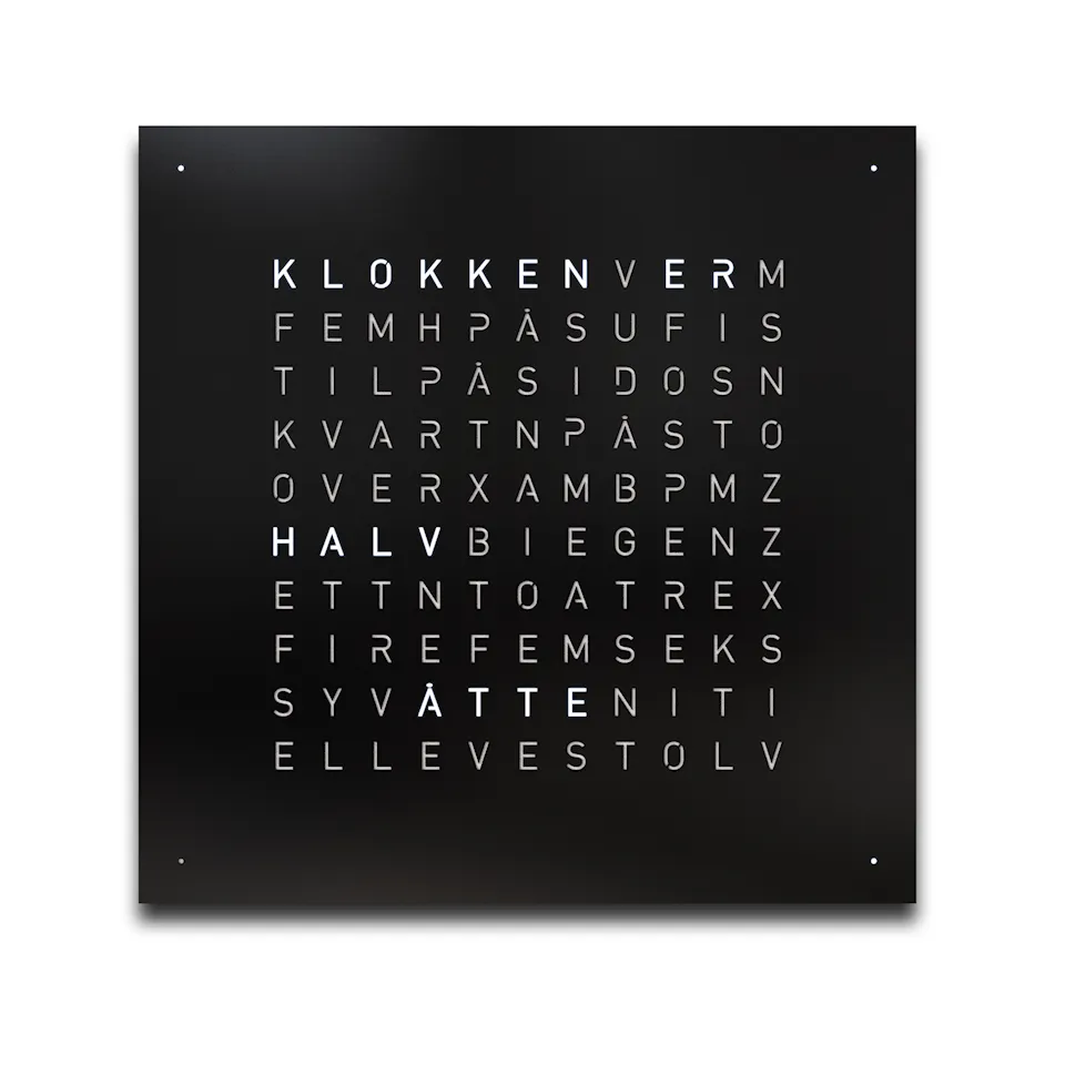 Qlocktwo Earth 45 Creator's Edition – Black Pepper