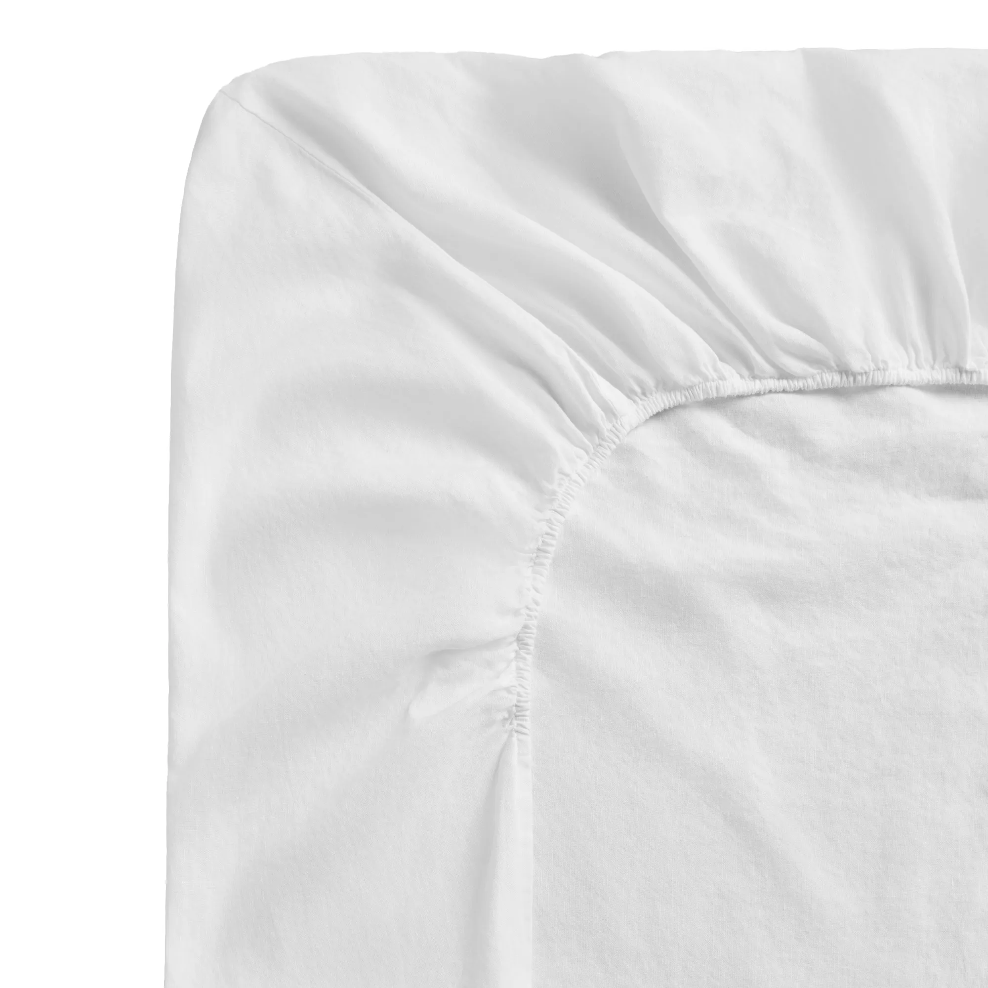Linen Blend Crisp White laken - 1