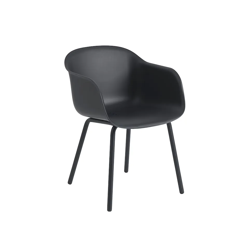 Fiber side chair outdoor anthracite black