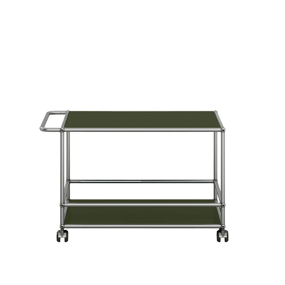 USM Haller Serving Trolley Olive Green