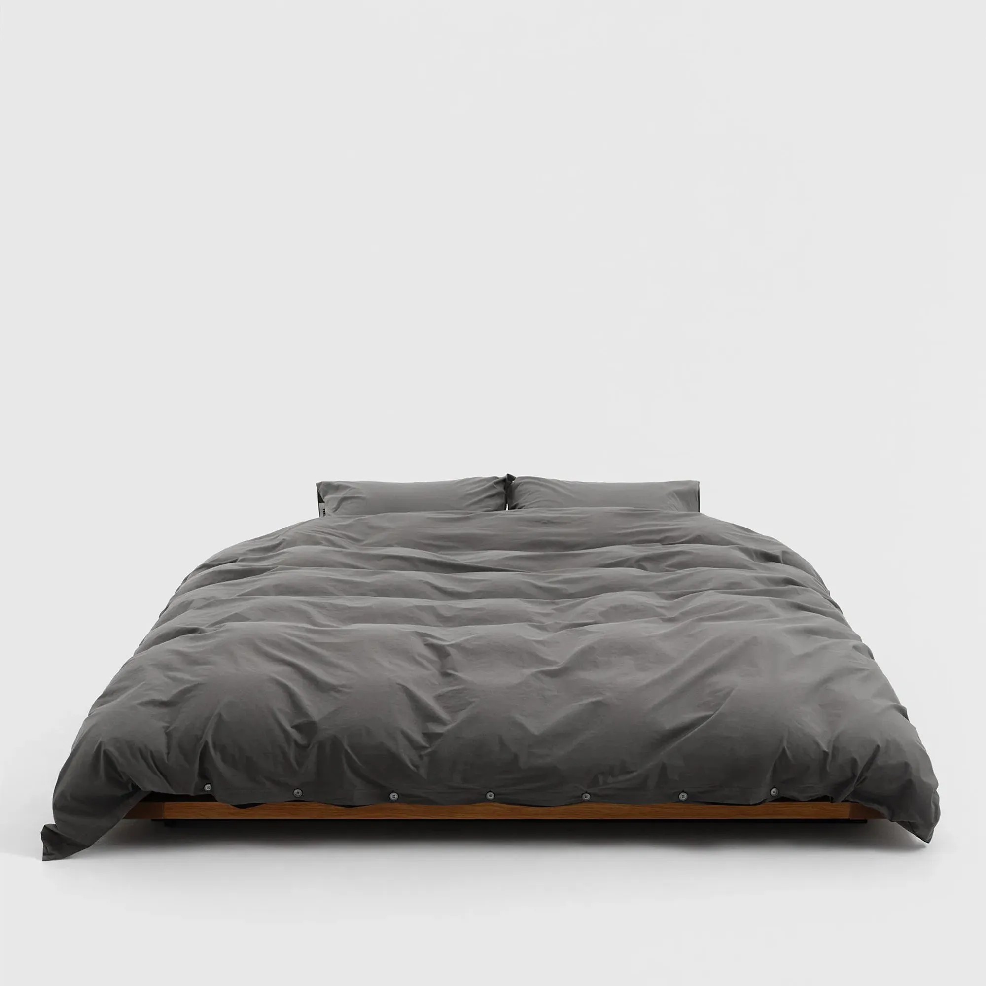 Percale Solid Dark Taupe dynetrekk - 4