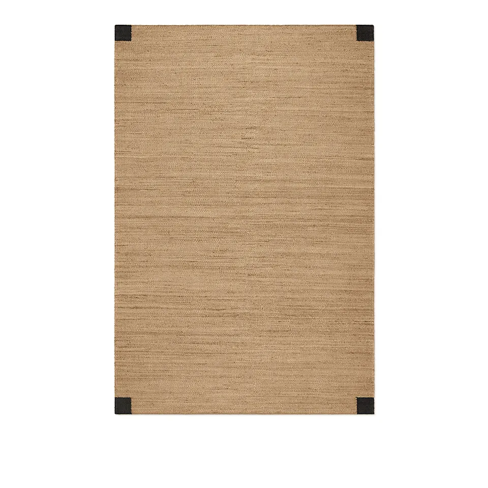 Jute Corner Black teppe