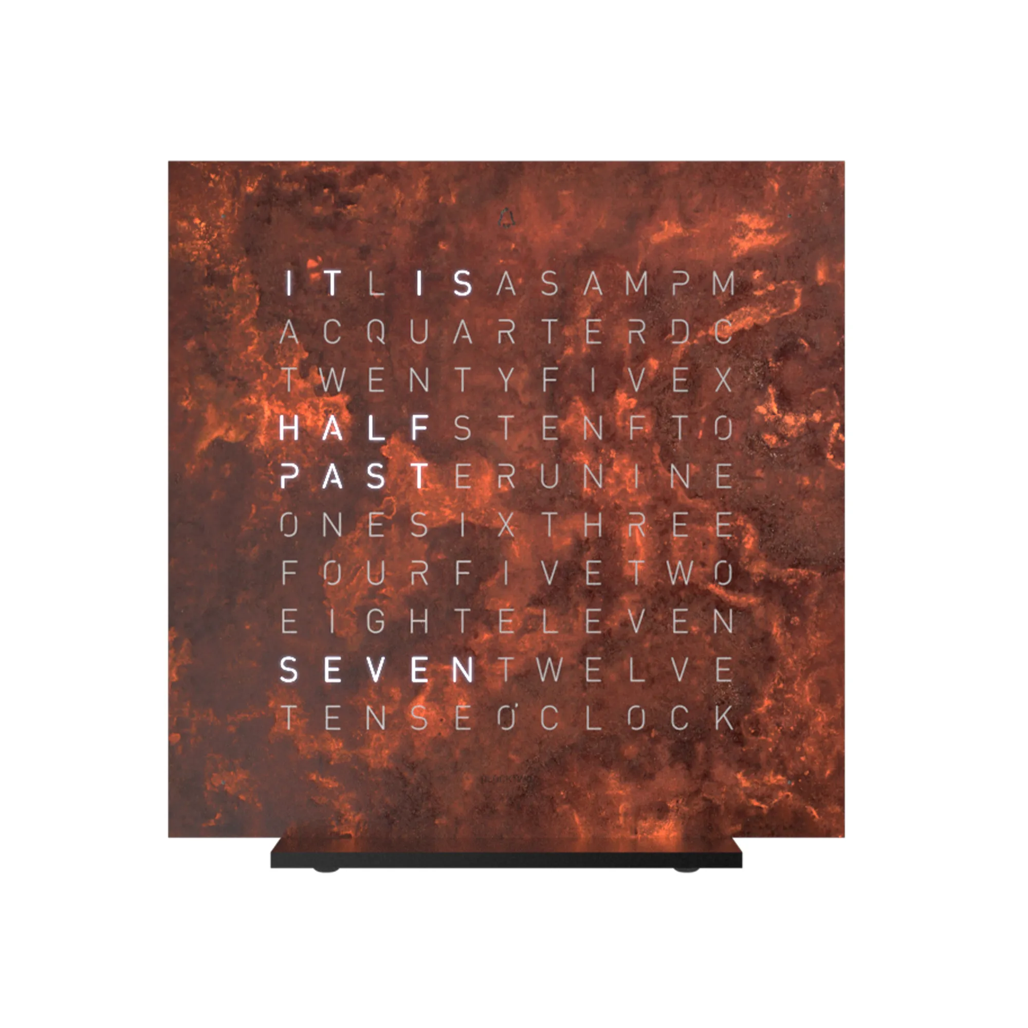Qlocktwo Earth 13,5 Creator's Edition – Rust - 1