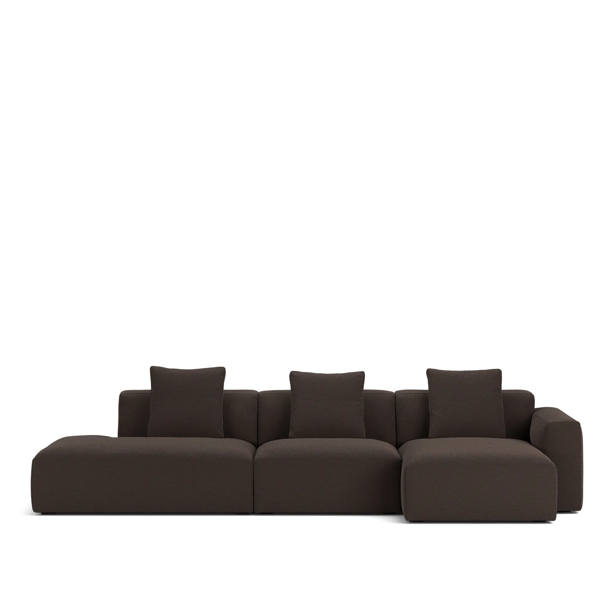 Brick 3-seters sofa sjeselong åpen ende venstre - 10