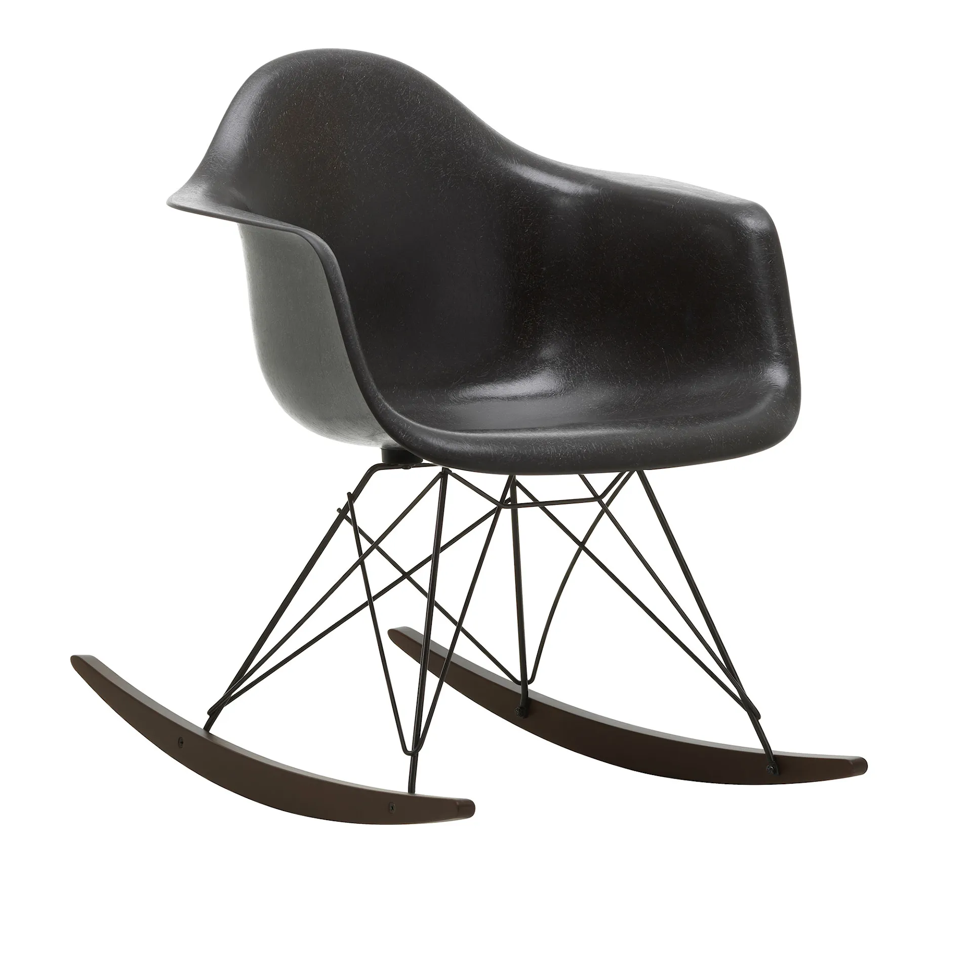 Eames Fiberglass Armchair RAR gyngestol Basic Dark/Dark Maple - Vitra - Charles & Ray Eames - NO GA