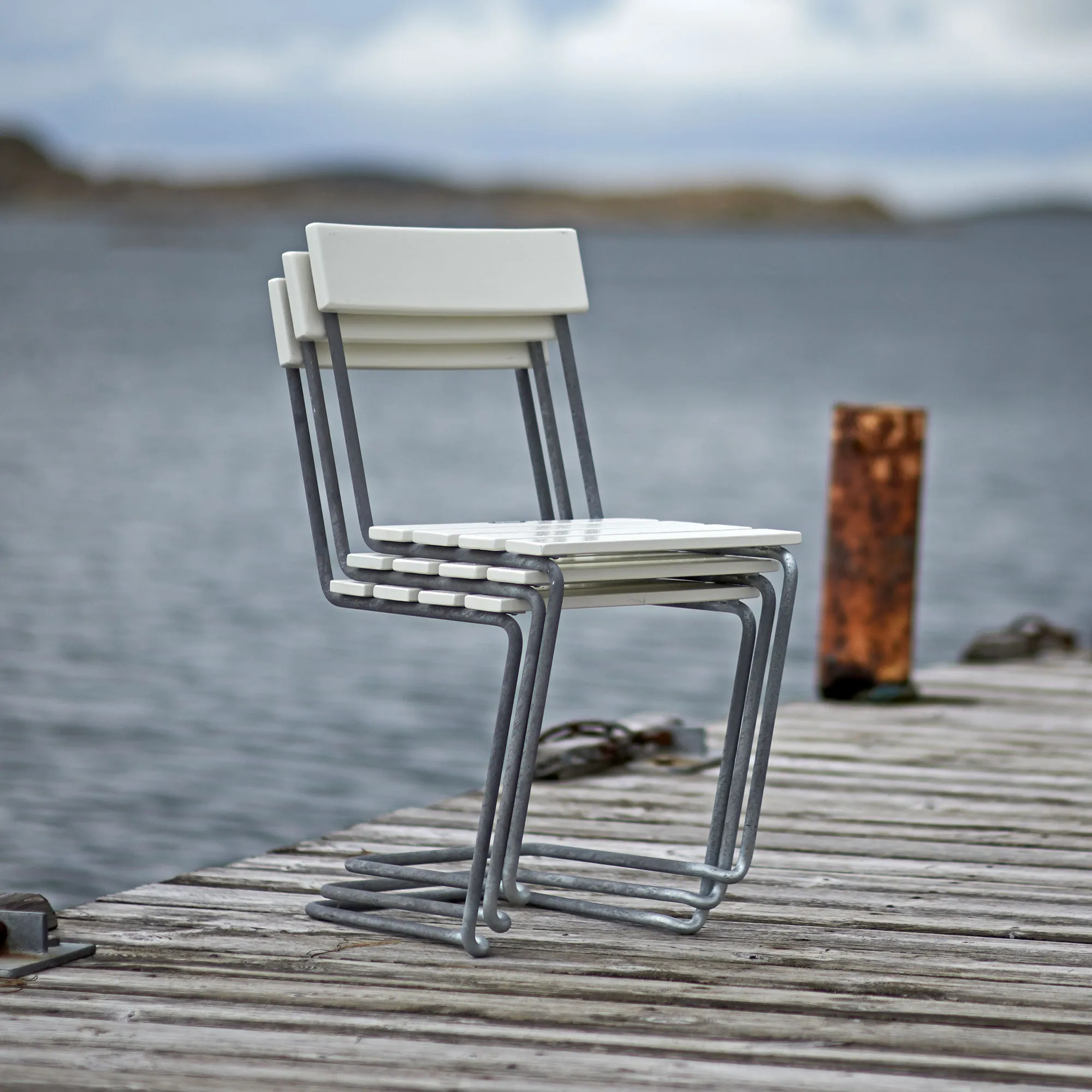 Stol 1 utendørs spisestuestol - 9