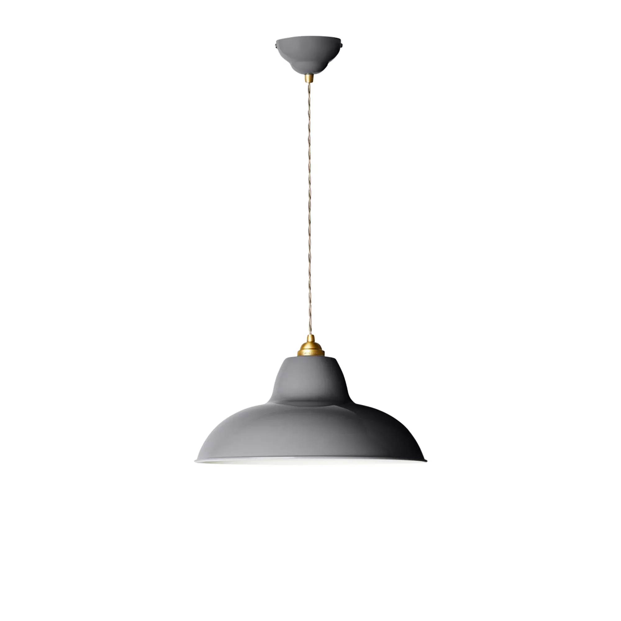 Original 1227 Brass Midi Wide Pendant Lamp - 1