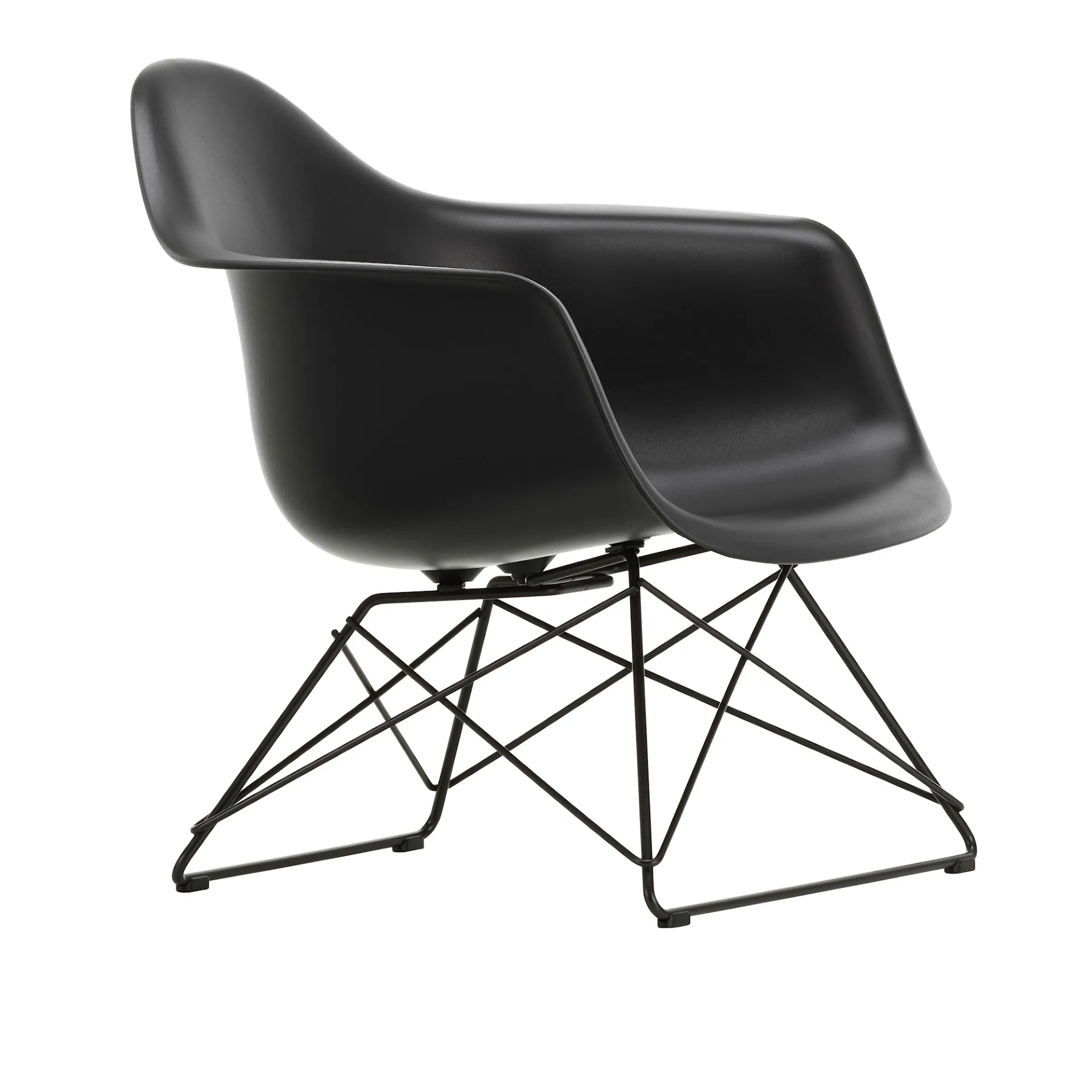 Eames RE Plastic Armchair LAR lenestol Basic Dark - Vitra - Charles & Ray Eames - NO GA