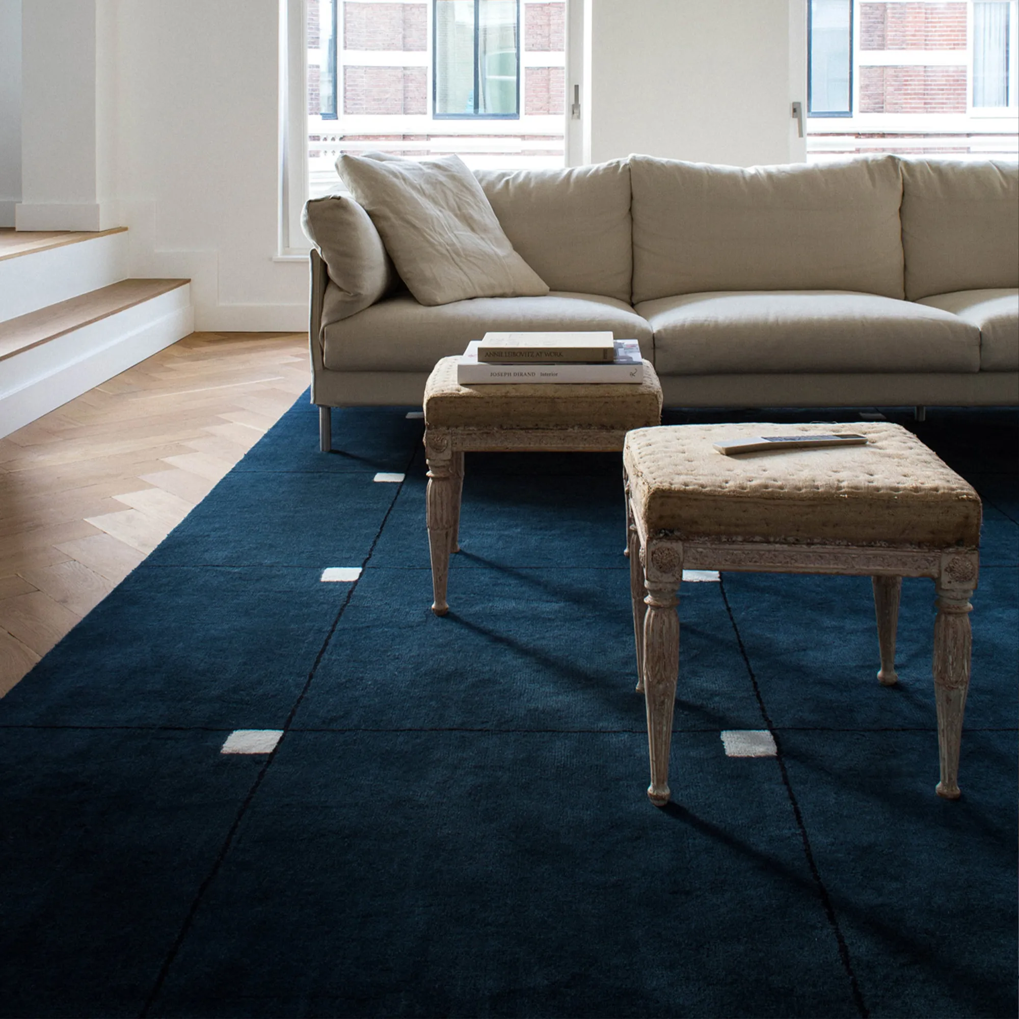 Modern Teal ullteppe - 5