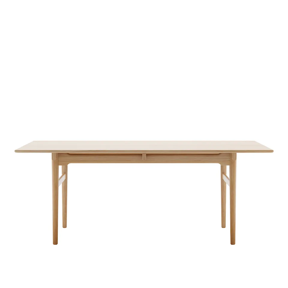 CH327, Clear lacquered oak, Length 190 cm