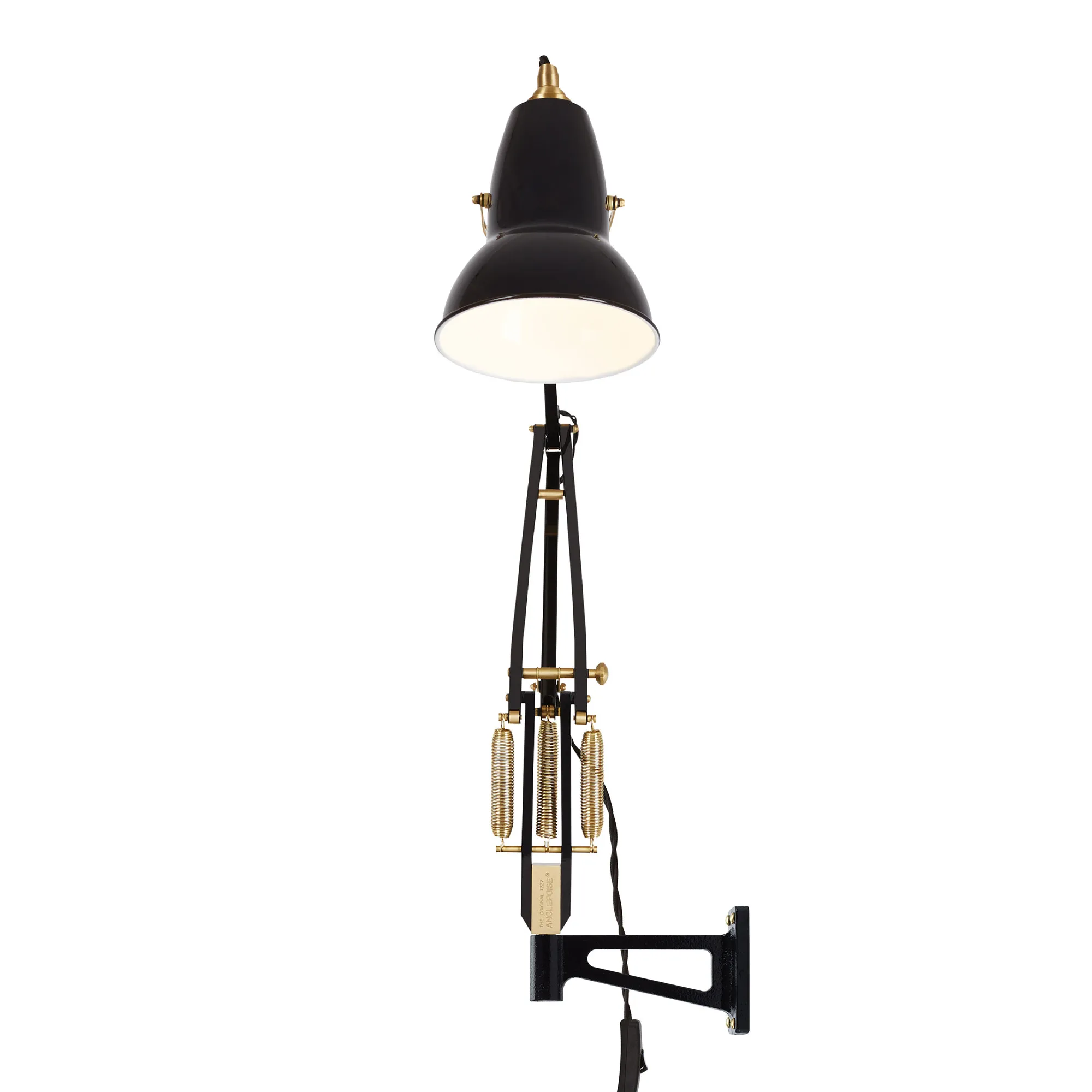 Original 1227 Brass Lamp With Wall Bracket - 3