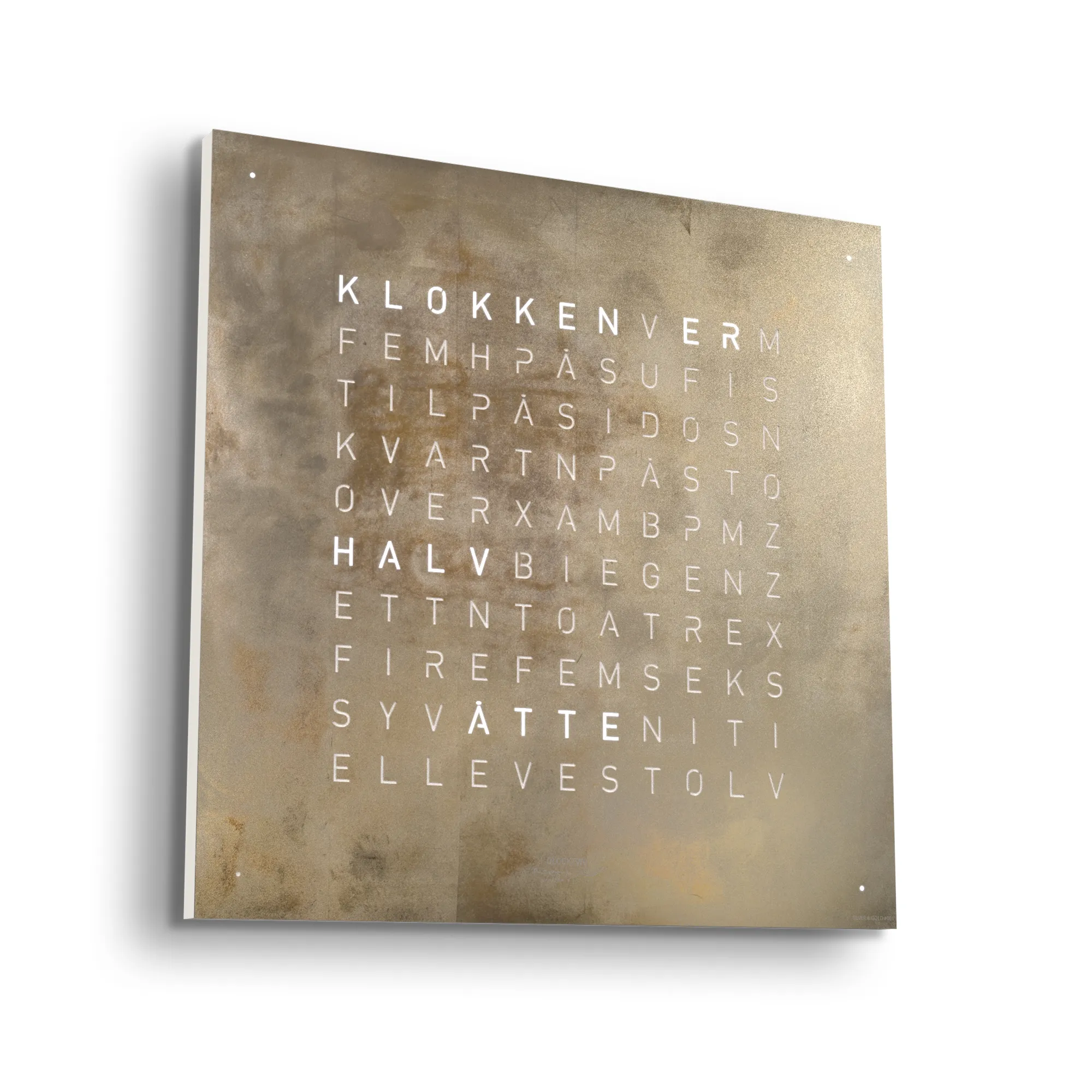 Qlocktwo Earth 45 Creator's Edition – Silver and Gold - 2
