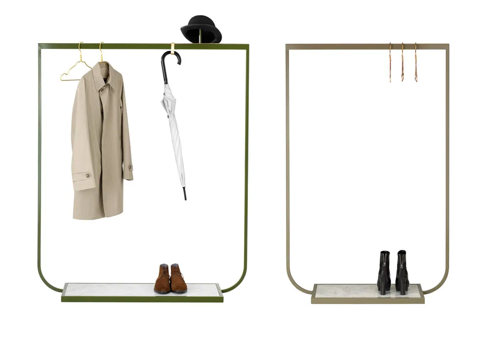Tati Coat Rack Large Carrara Marble - 2