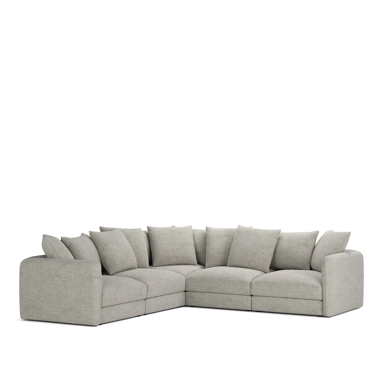Pavarotti 5-Seater Corner, Fixed Cover, Cushion Variant 01, Lucinasco 03
