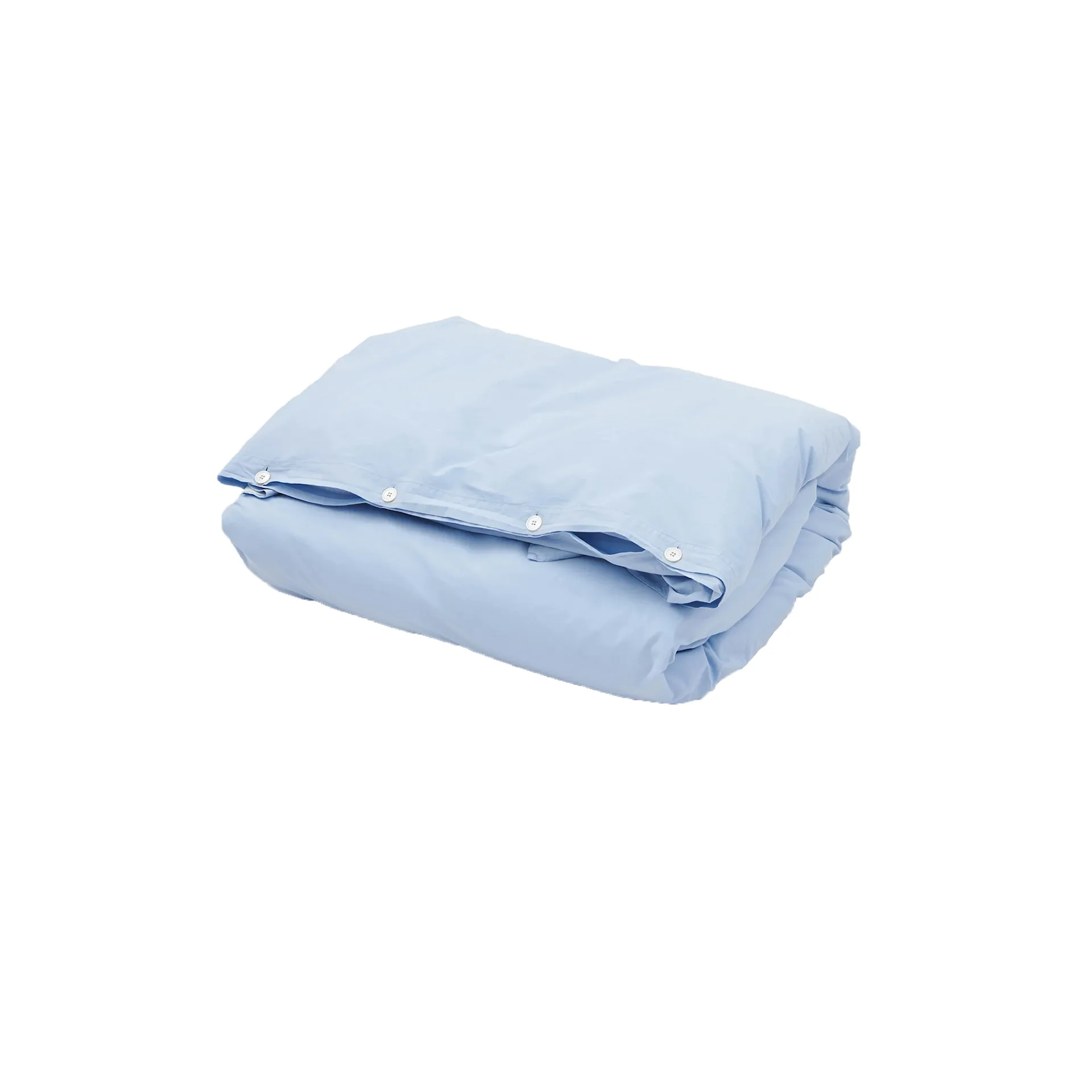 Percale Duvet Cover Morning Blue - TEKLA - NO GA