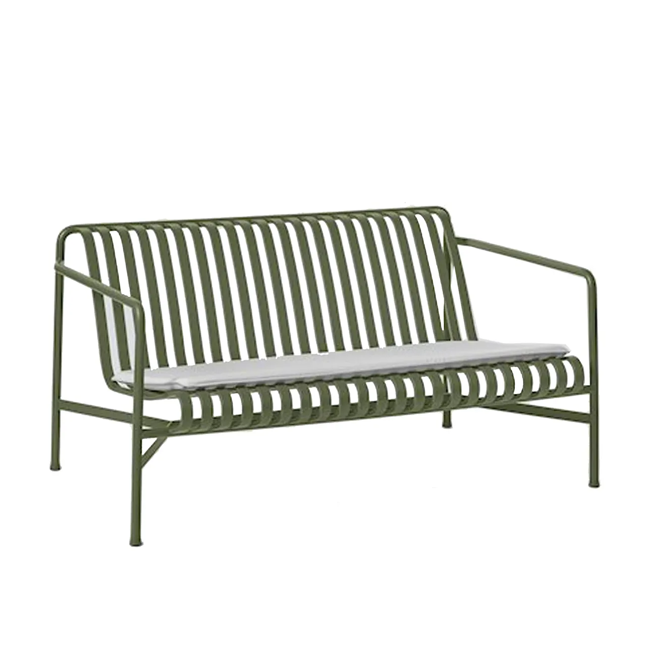 Palisert sittepute til lounge sofa - Olive