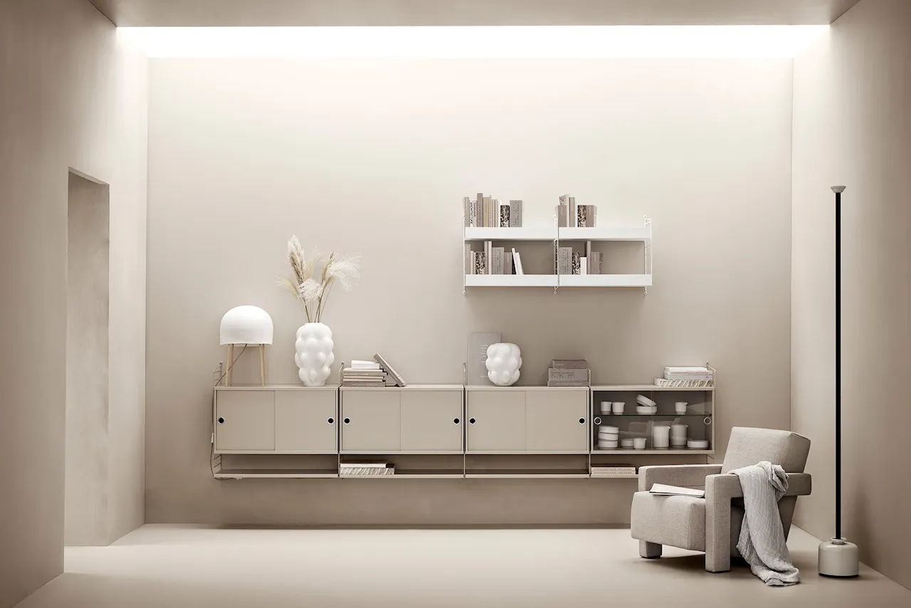 Stue hyllesystem beige