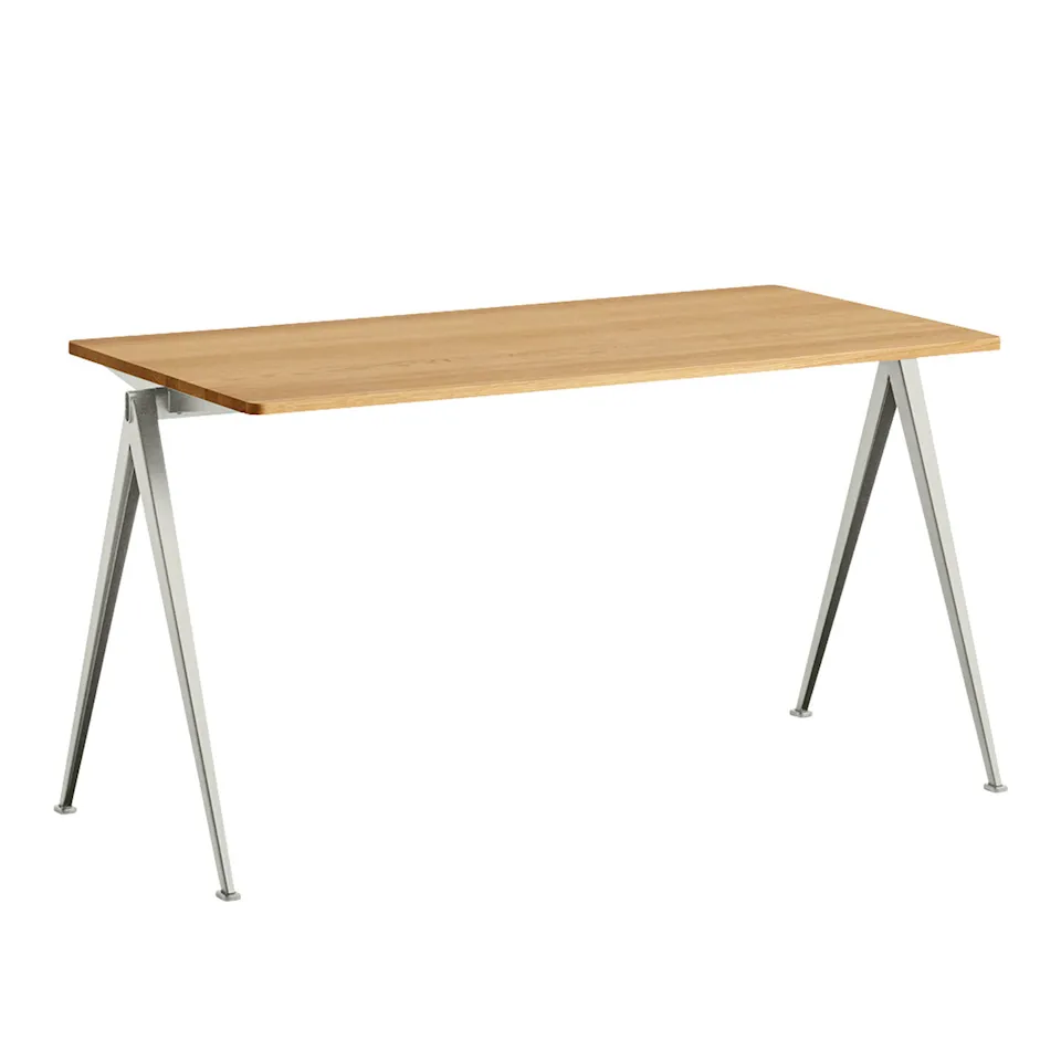 Pyramid 01 table 65x140 cm beige powder coated steel