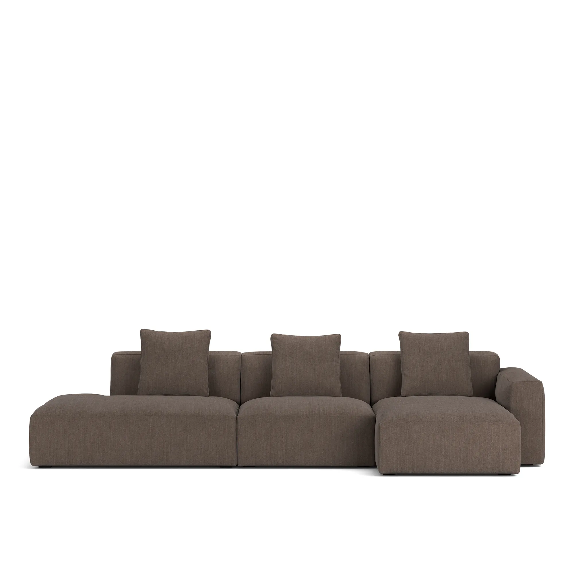Brick 3-seters sofa sjeselong åpen ende venstre - 10