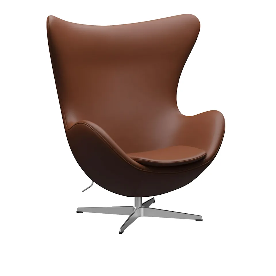 3316 Egget lenestol Satin Polished