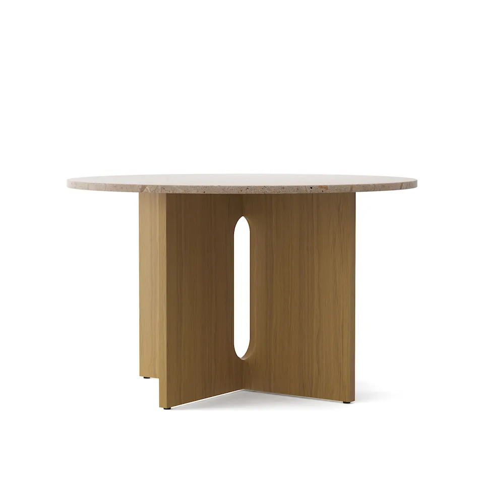 Androgyne Dining Table - Natural Oak/Sand - Ø120 cm