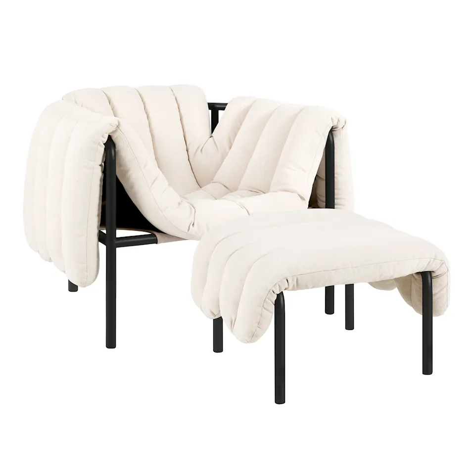 Puffy Lounge Chair + Ottoman