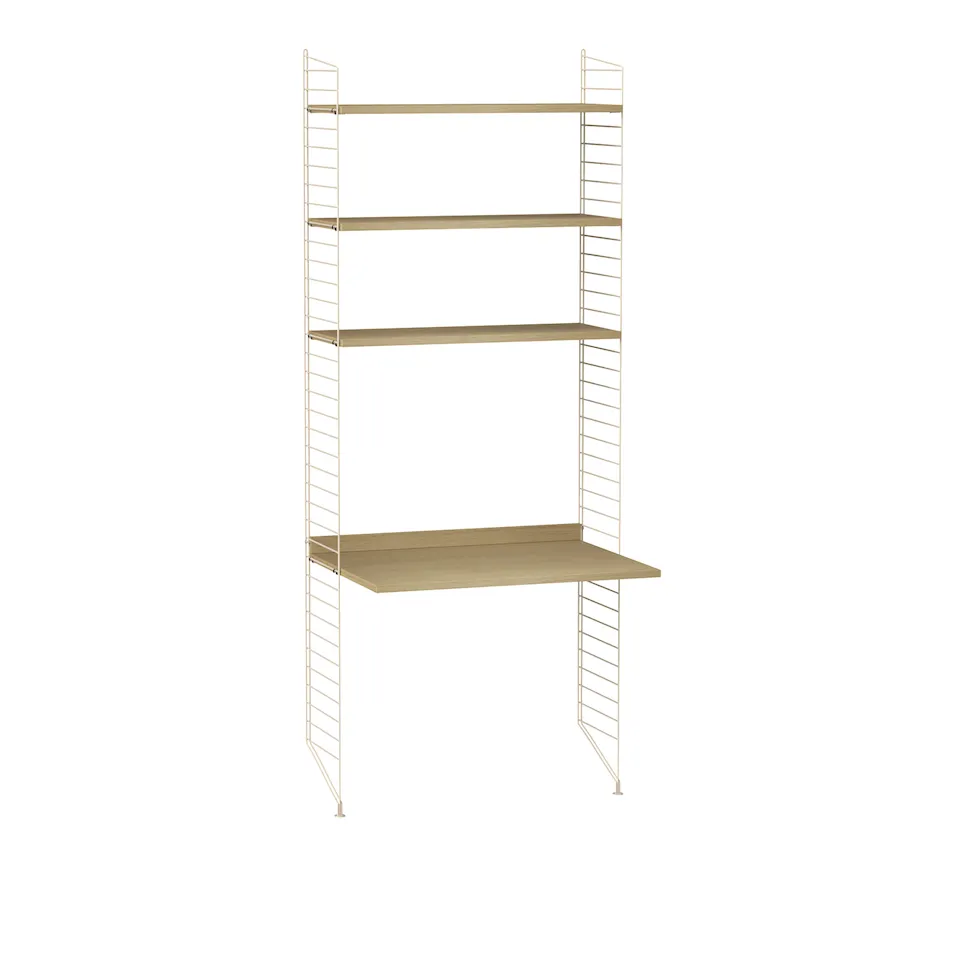 Kontor hyllesystem A eik/beige