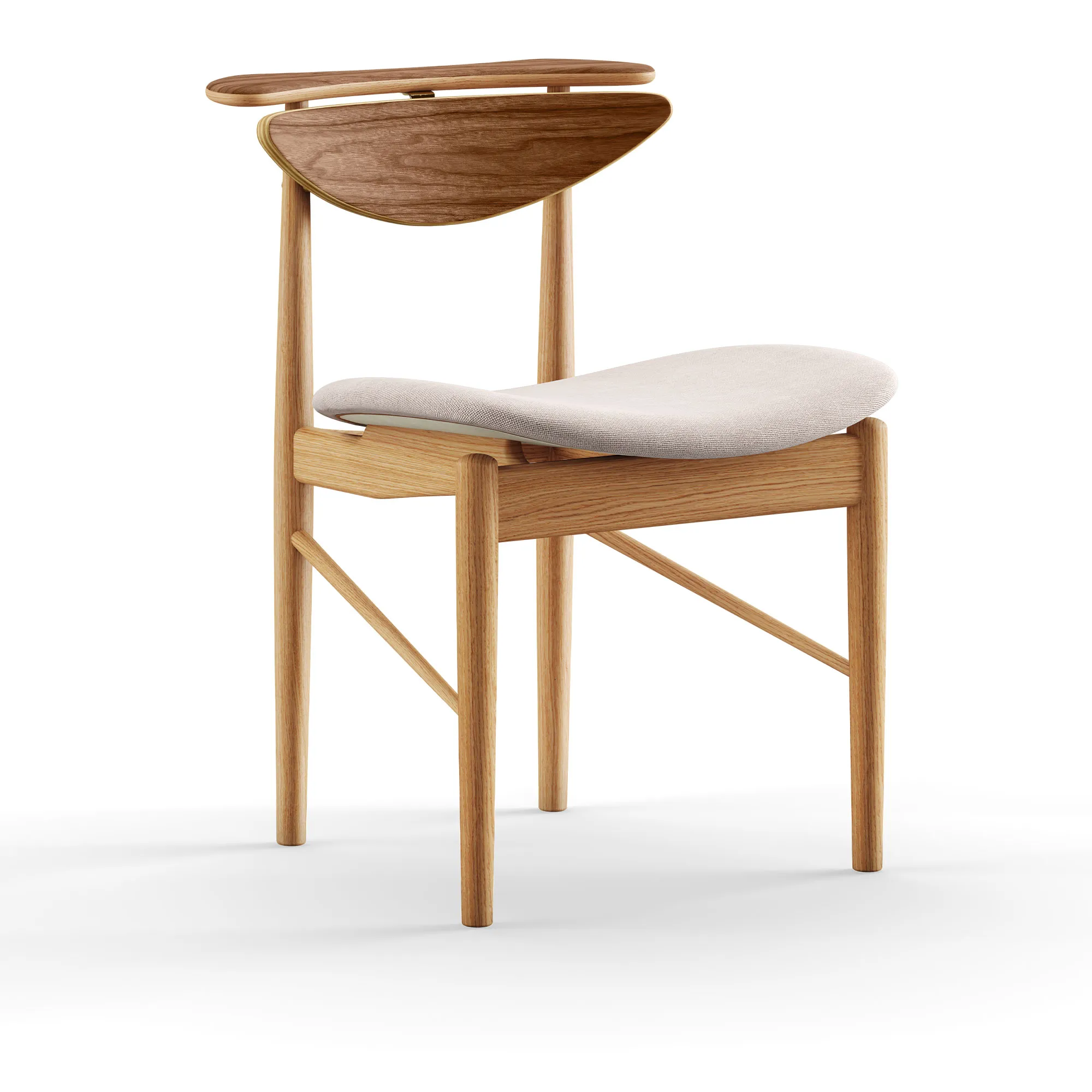 Reading stol Dark oiled Oak/Walnut - 1