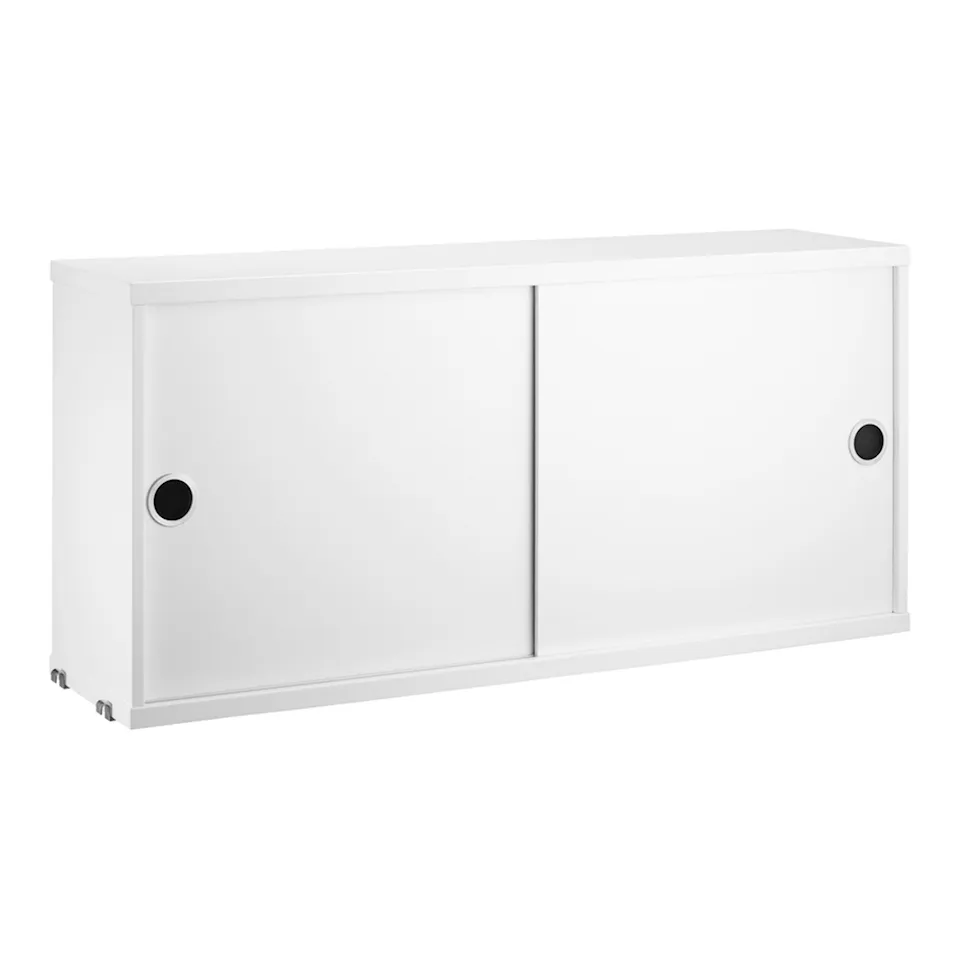 Skap med skyvedører 78x20cm hvit
