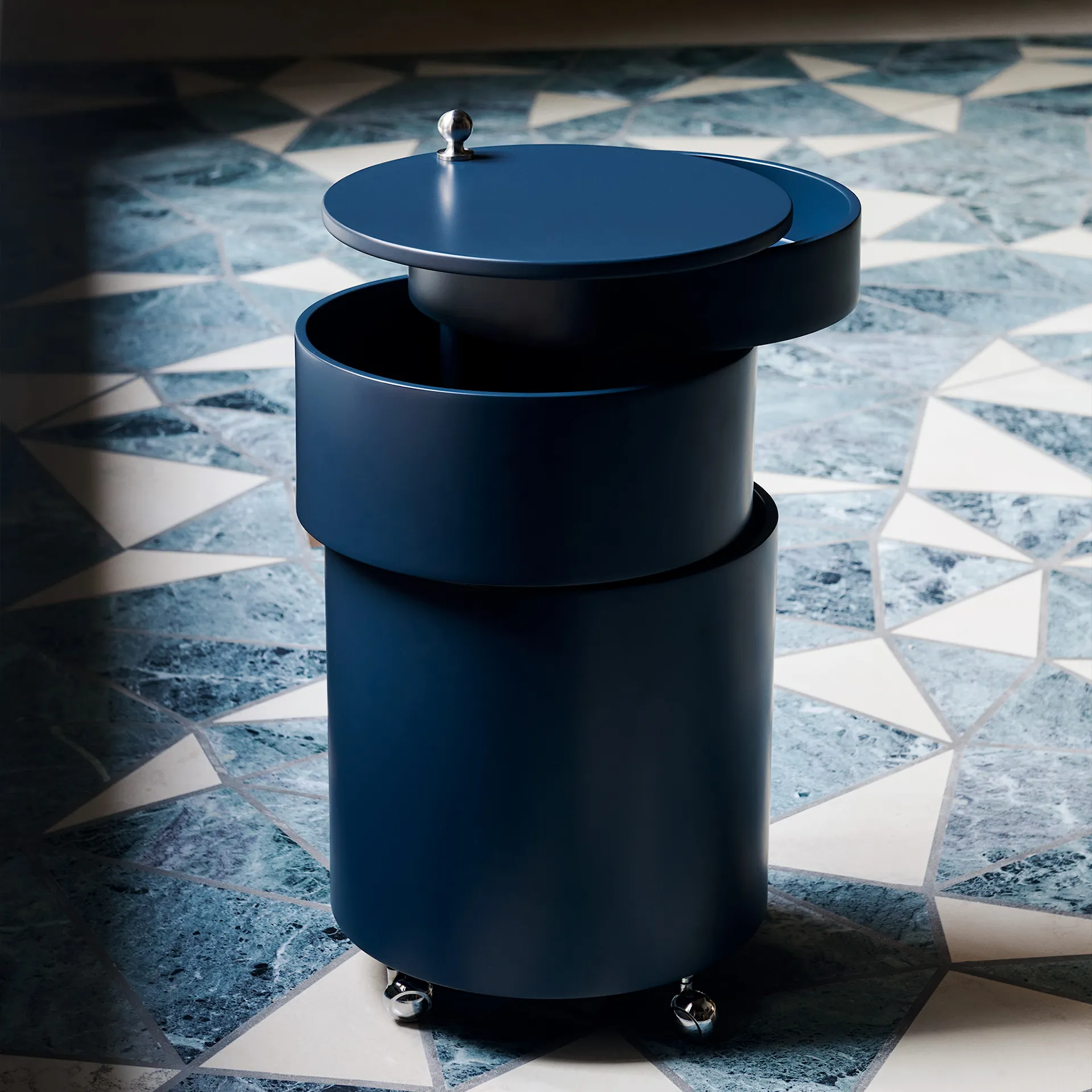 Barboy Side Table & Mobile Storage Unit - Verpan - Verner Panton - NO GA