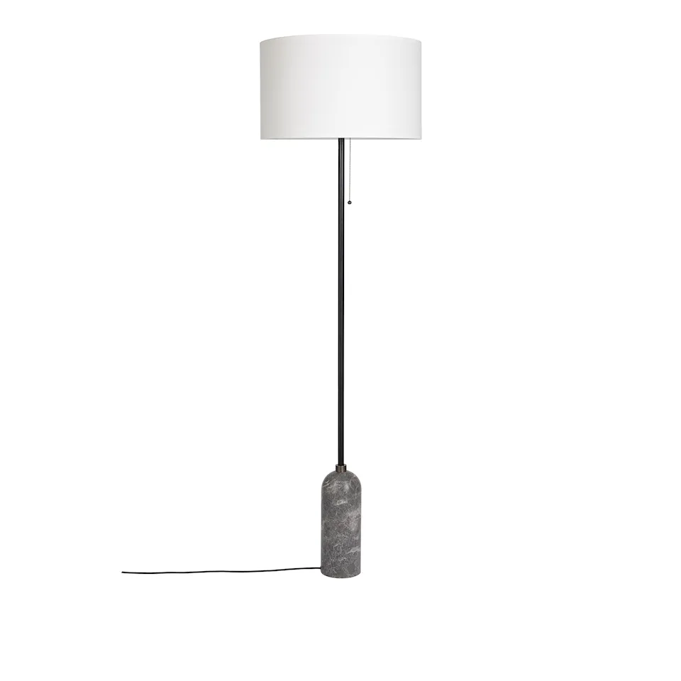 Gravity gulvlampe grå marmor