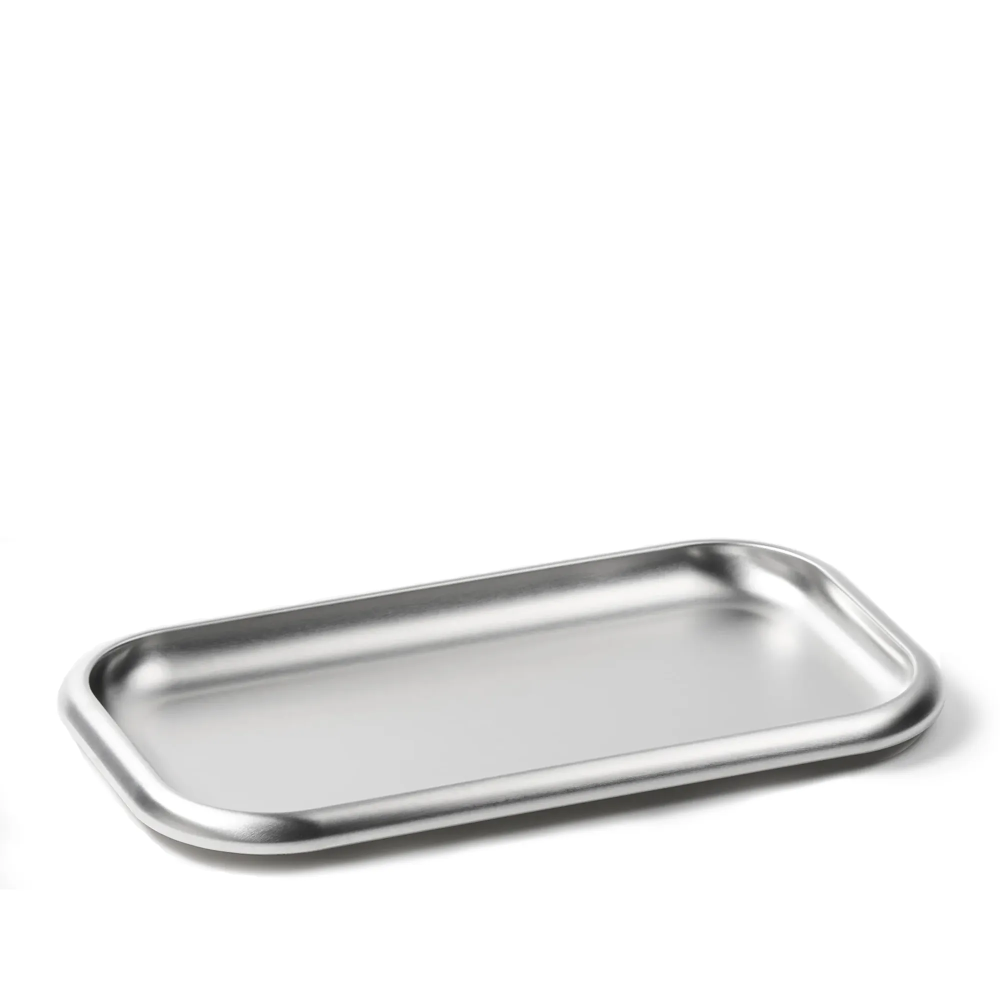 Small Steel serveringsbrett 27 x 15 cm - 1