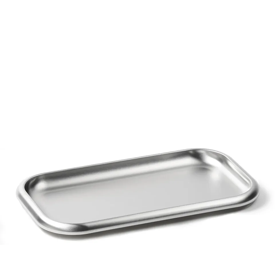 Small Steel serveringsbrett - Brushed
