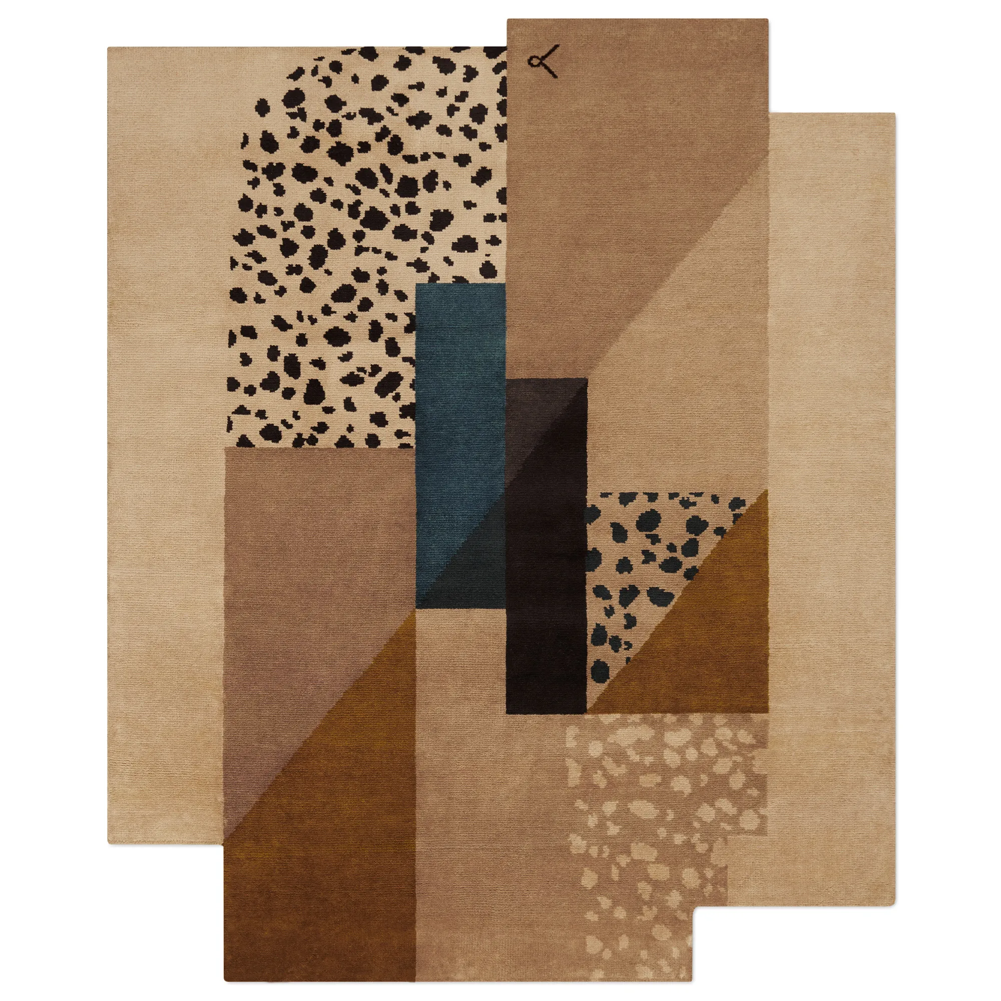 Art Deco 2 Brown ullteppe - 1