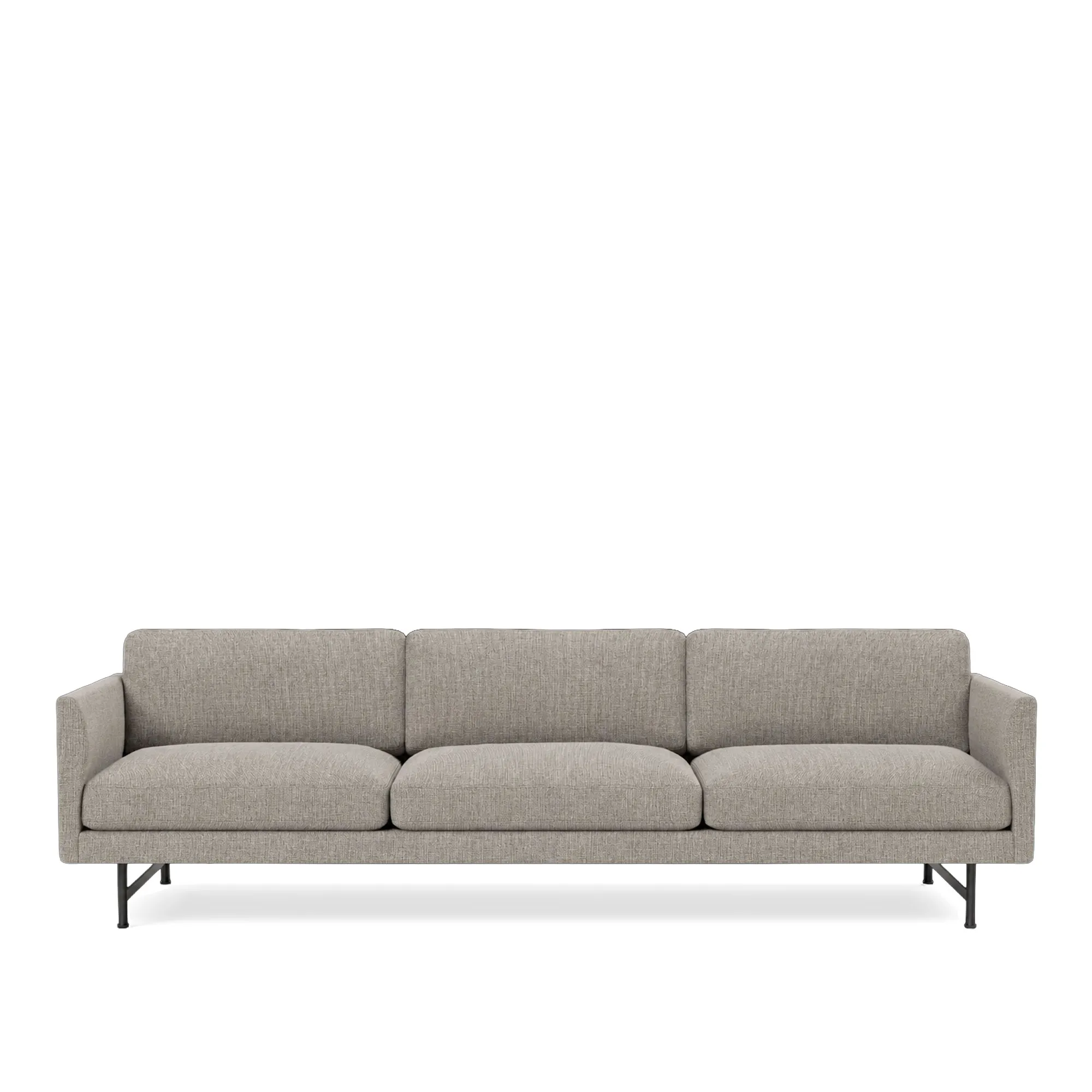 Calmo 3-seters sofa svart metall - 1