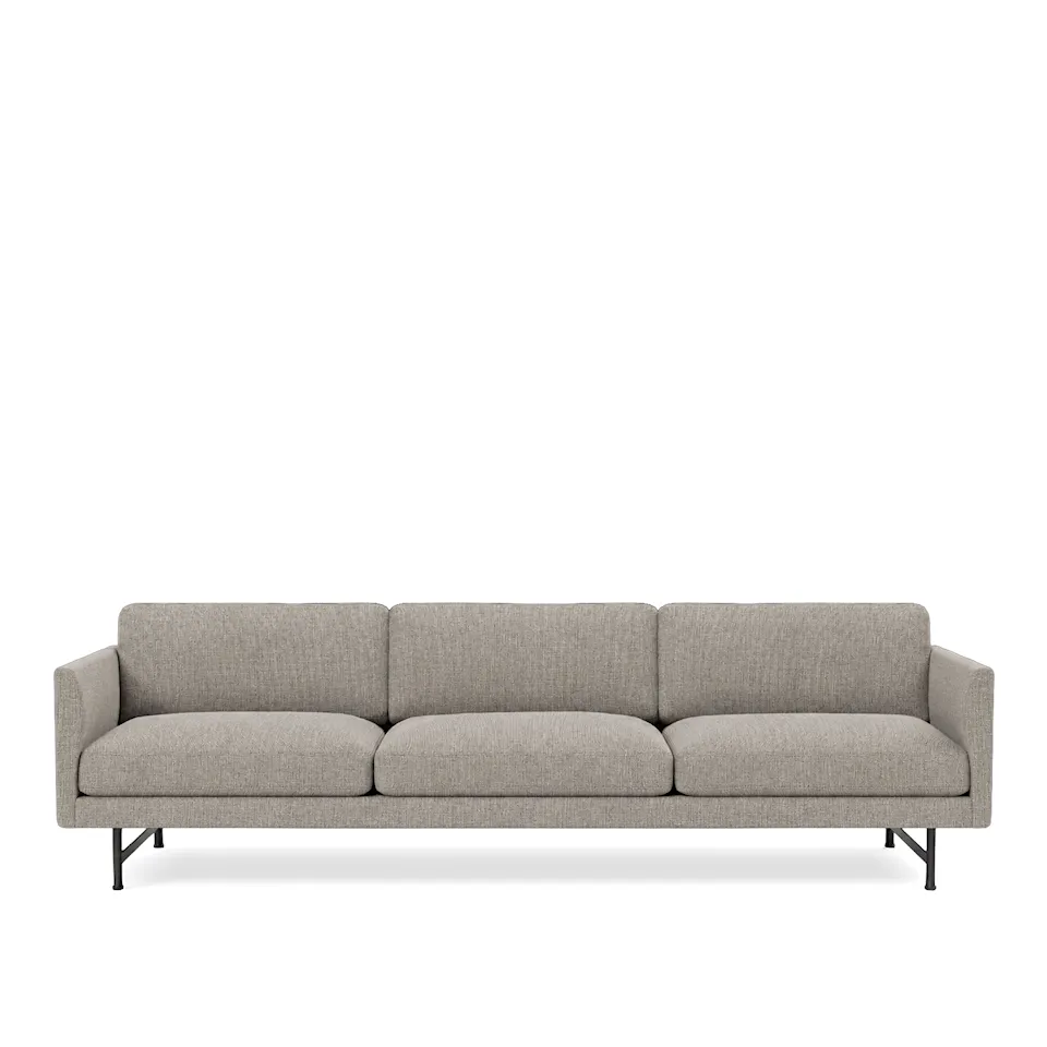 Calmo 3-seters sofa svart metall