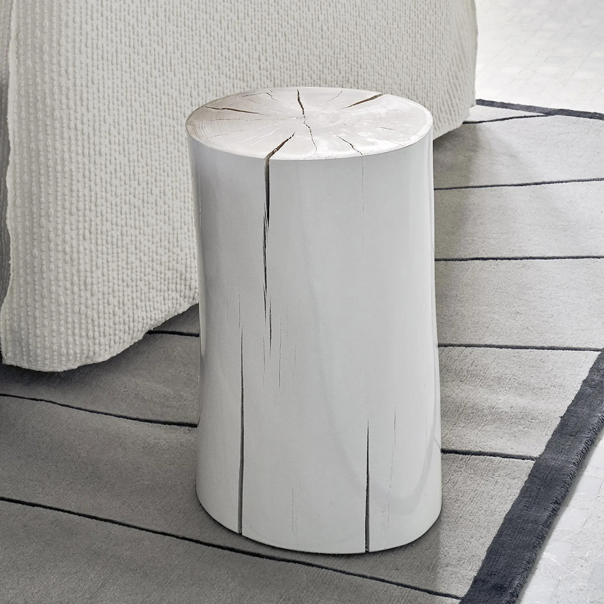 Log Side Table - Bianco - Gervasoni - Paola Navone - NO GA