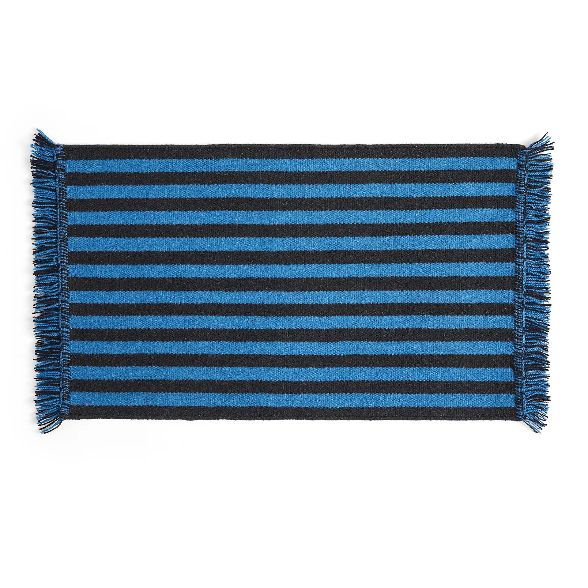 Stripes and Stripes Wool Mat Blue - HAY - NO GA