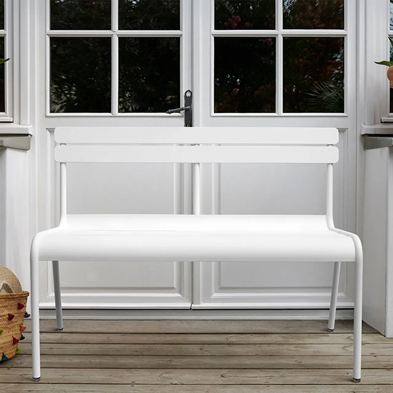 Luxembourg 2/3-Seater Bench With Backrest, Pesto