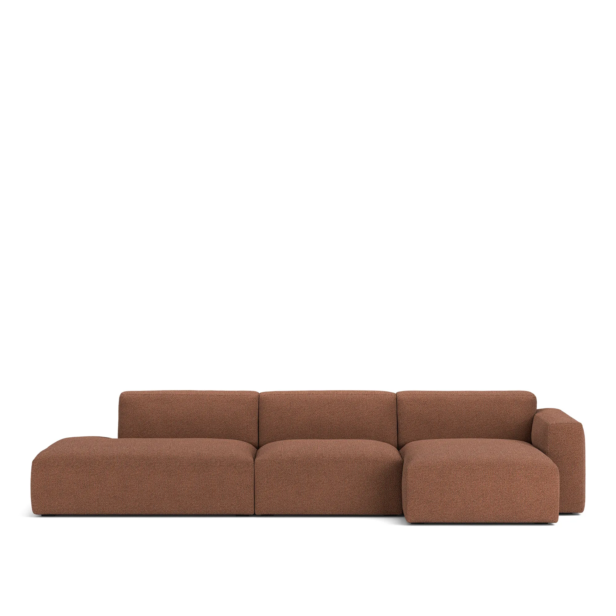 Brick 3-seters sofa sjeselong åpen ende venstre - 1
