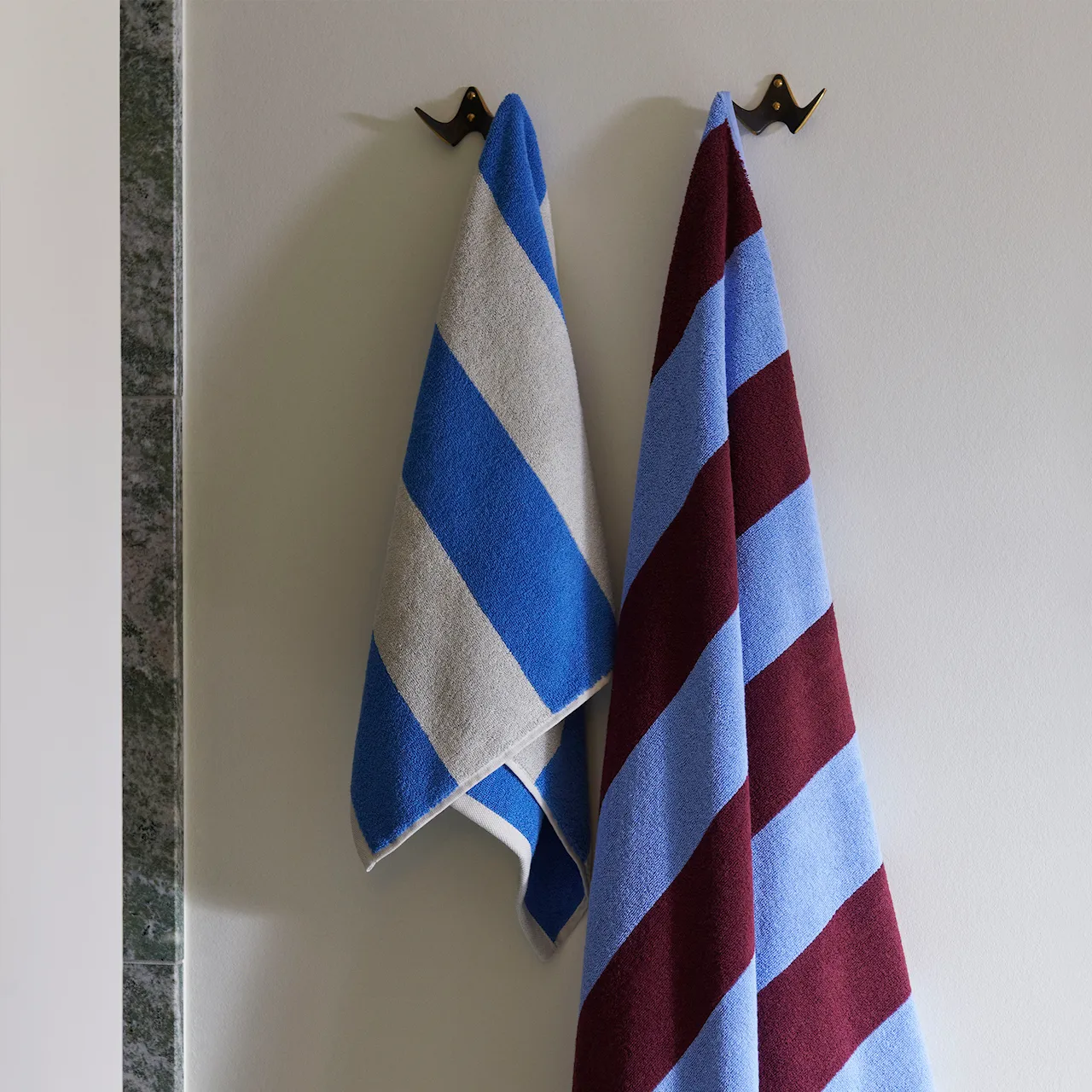 Terry Stripe badehåndkle 100 x 150 cm