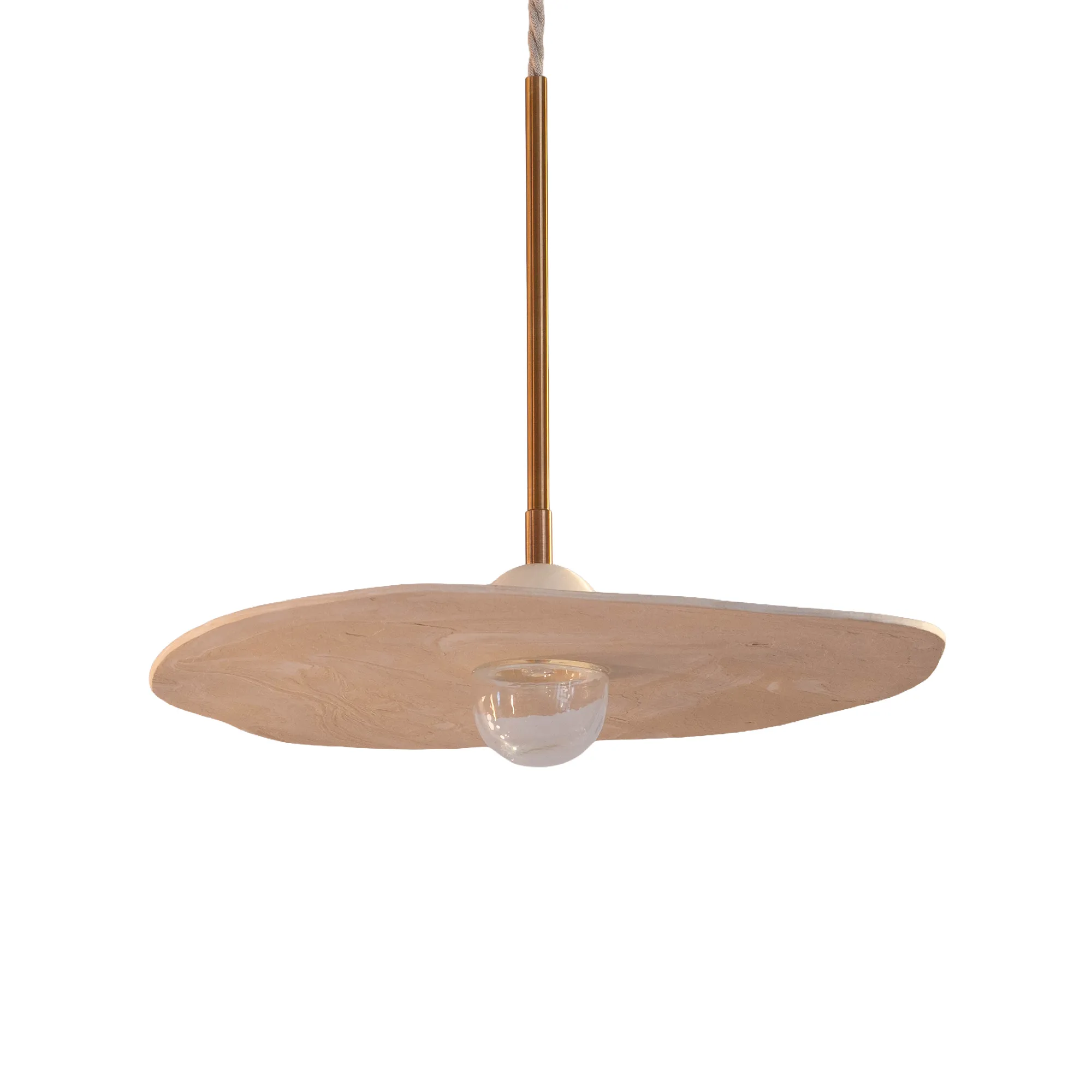 Organic ceramic pendant 35/40cm - 1