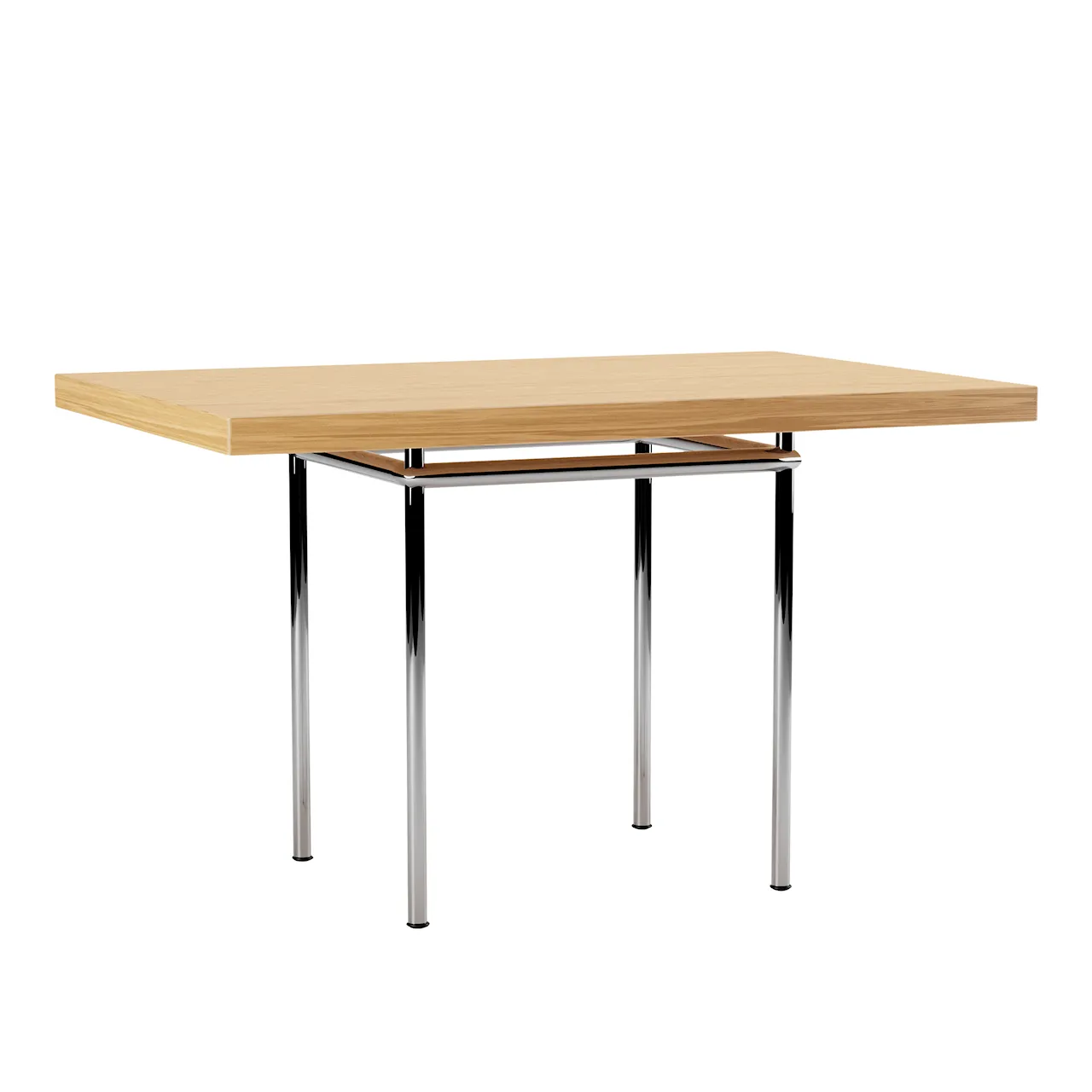 LC12 La Roche Table, Chrome Steel Base