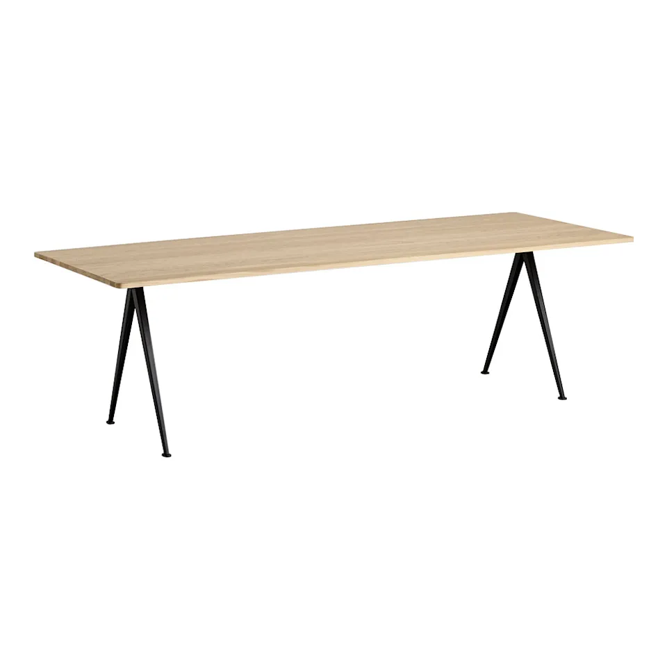 Pyramid Table 02 250x85 cm Svart/Mattlackad Ek