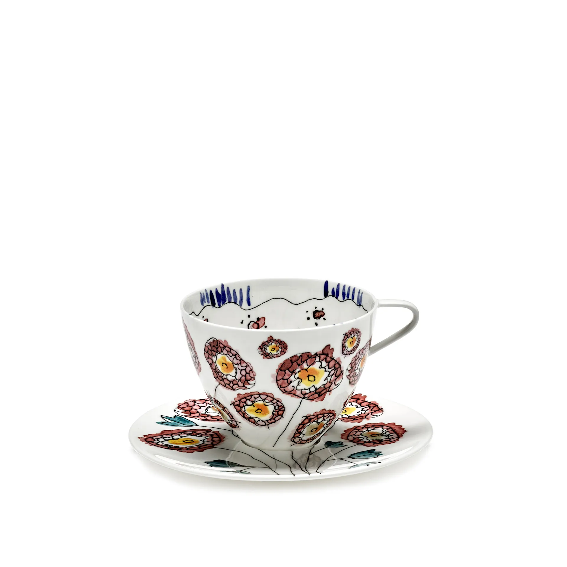 Cappuccino Cup & Saucer Anemone Milk - Serax - NO GA