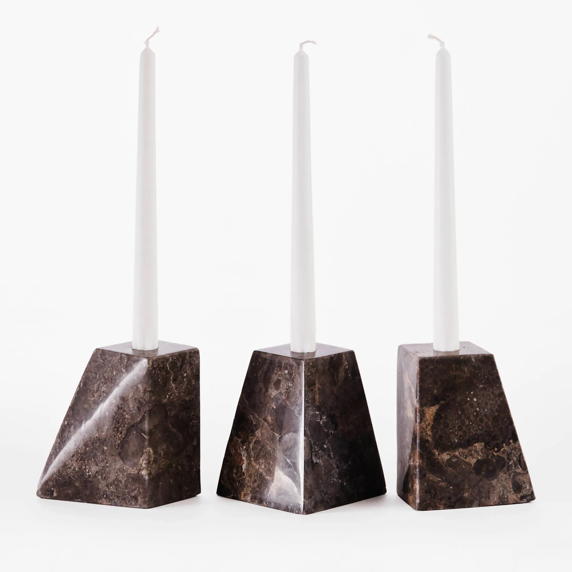 DD Pyramid Candle Holder Set Of Three - 2