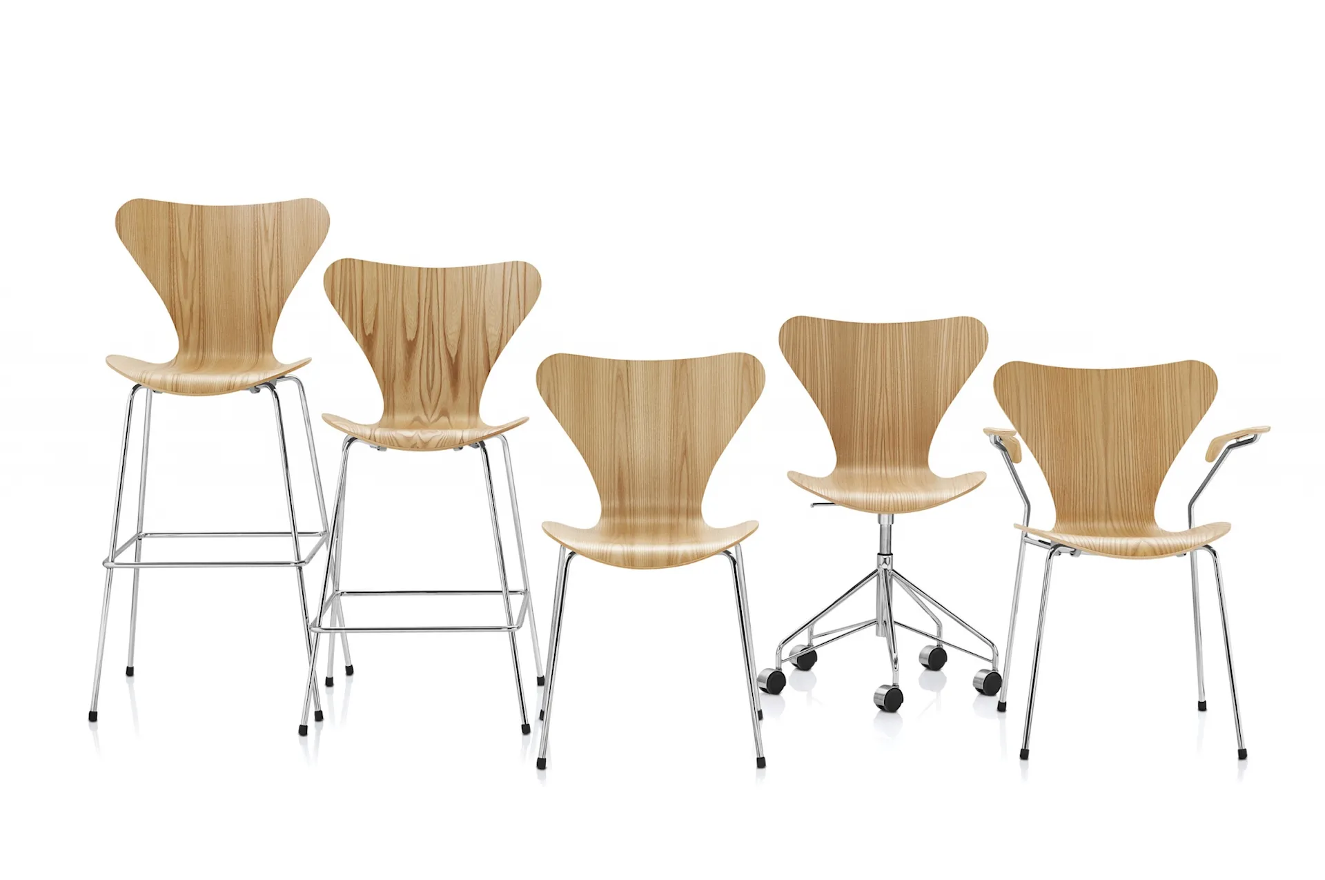 3207 Seven - Lenestol - Fritz Hansen - Arne Jacobsen - NO GA