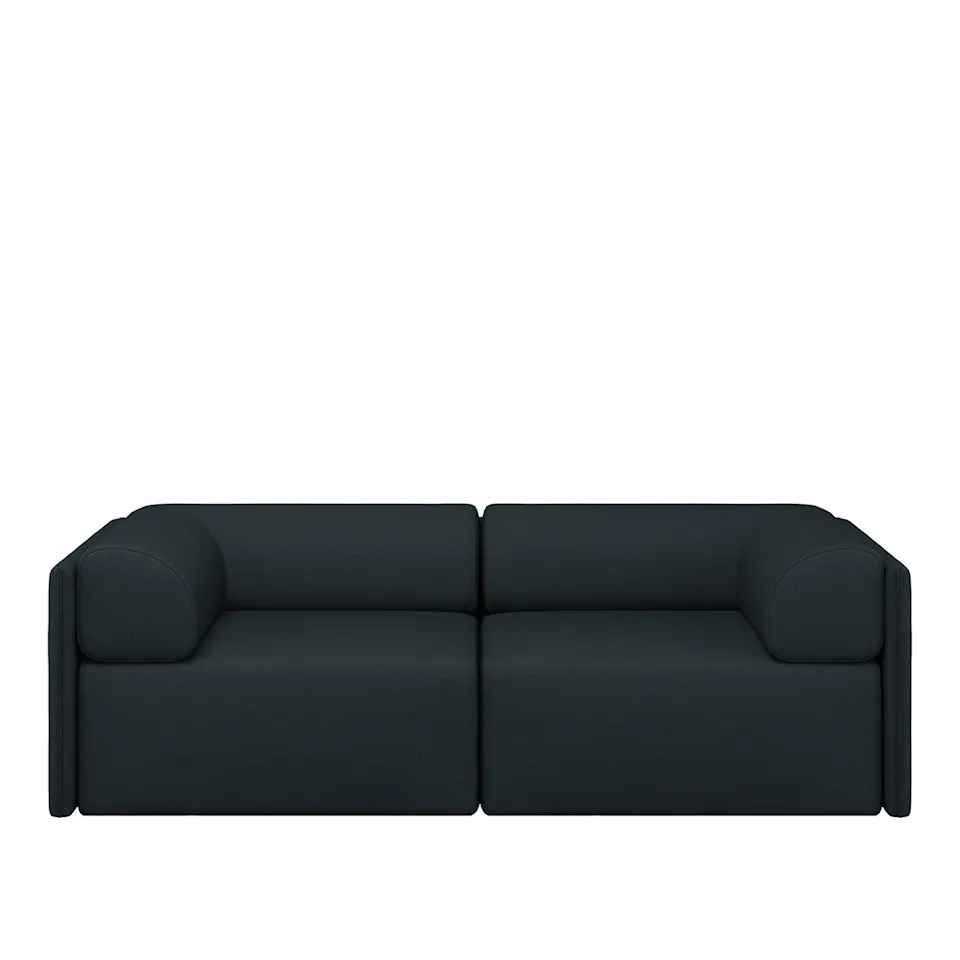 Palo Block 2-seater Sofa Low Back with Armrests